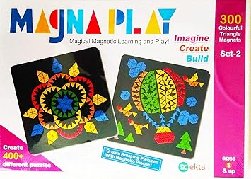NS Collection Ekta Magnetic Magna Play Set - 2 (400 Puzzles) for Kids