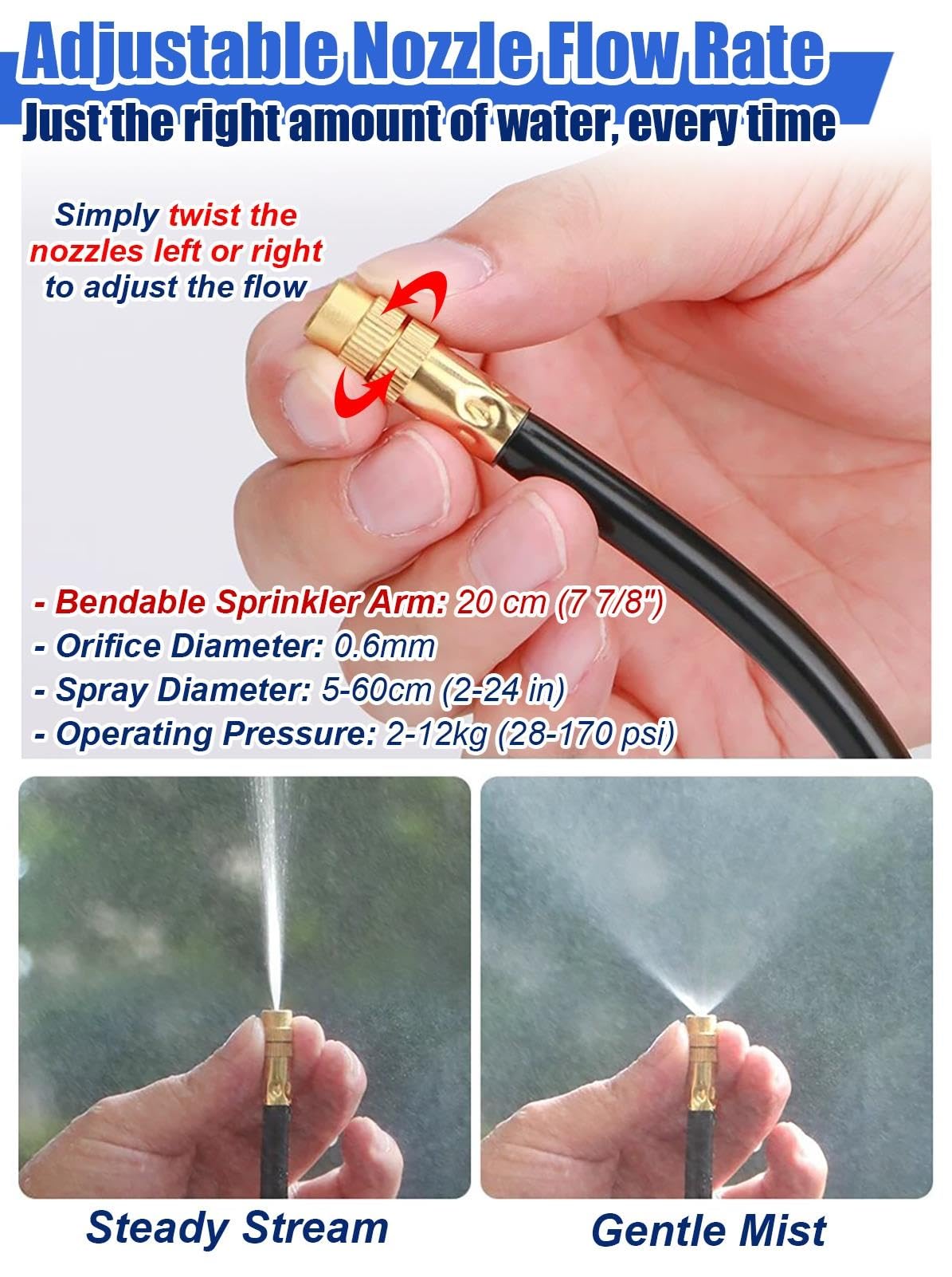 Kit Irrigazione a Goccia Kit di Raffreddamento a Nebulizzazione Automatica