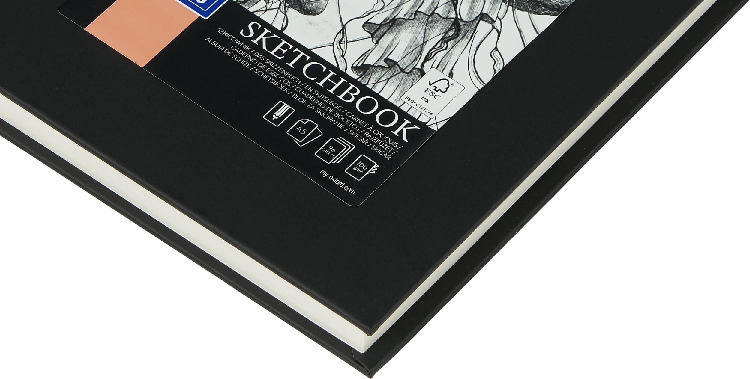 Amazon.co.jp: Oxford Sketchbook A5 ハードカバー 192ページ 100g