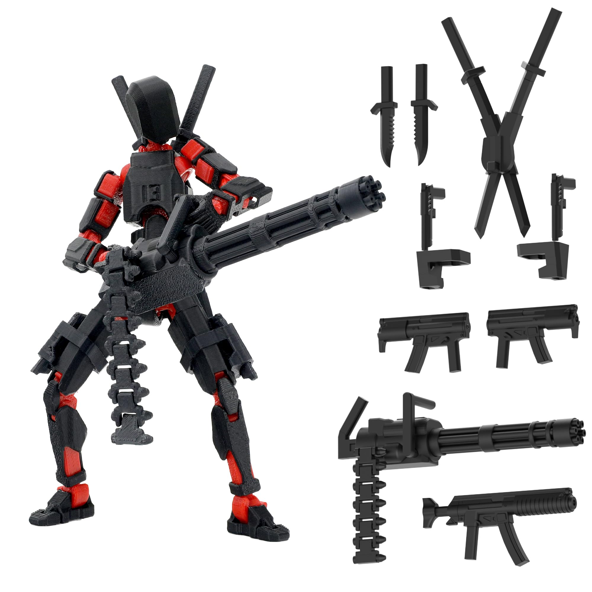 Amazon.com: Gatling Gun Titan 13 Action Figure Set【Assembled