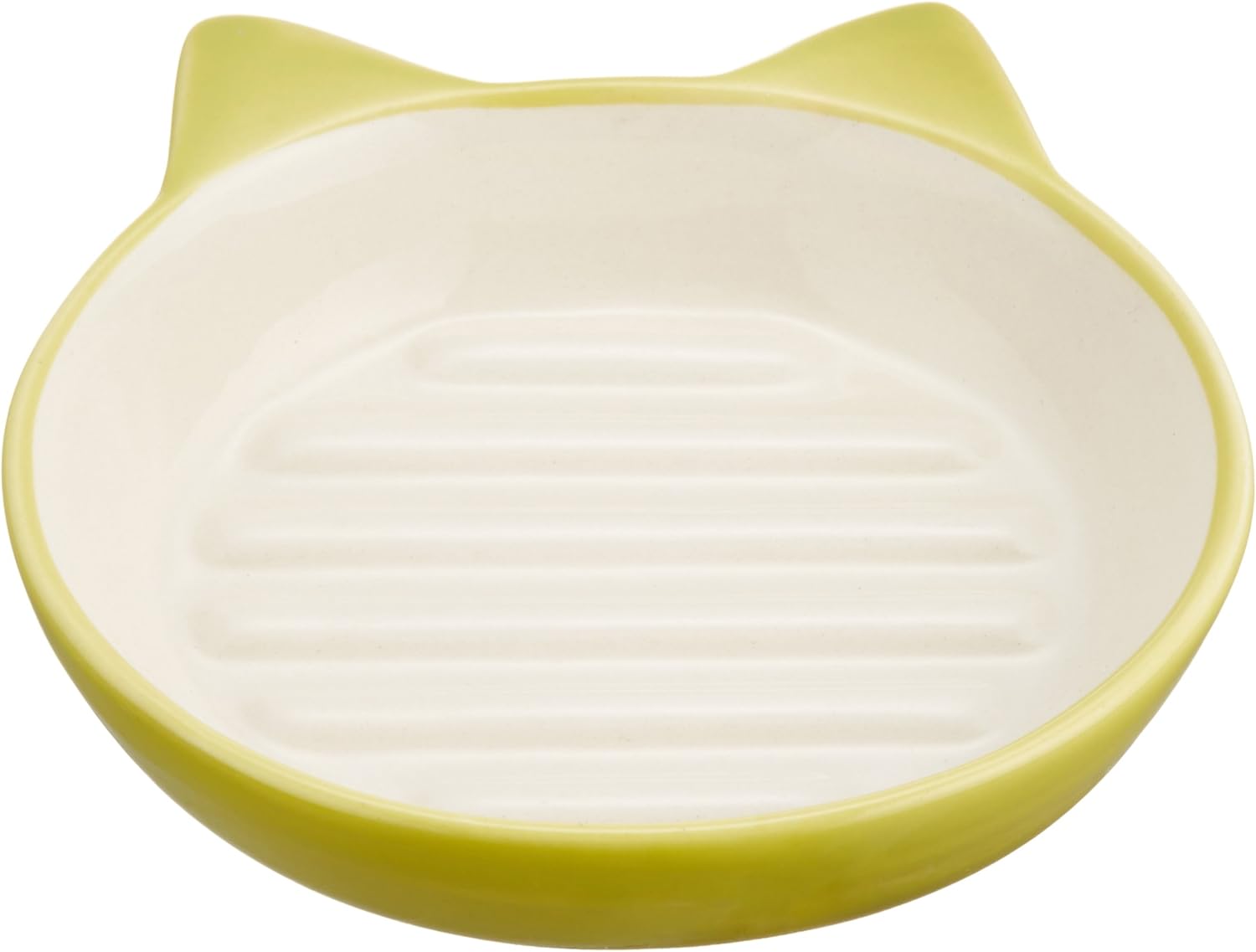Pet rageous Designs Easy Diner Cat Dish, Lime Green