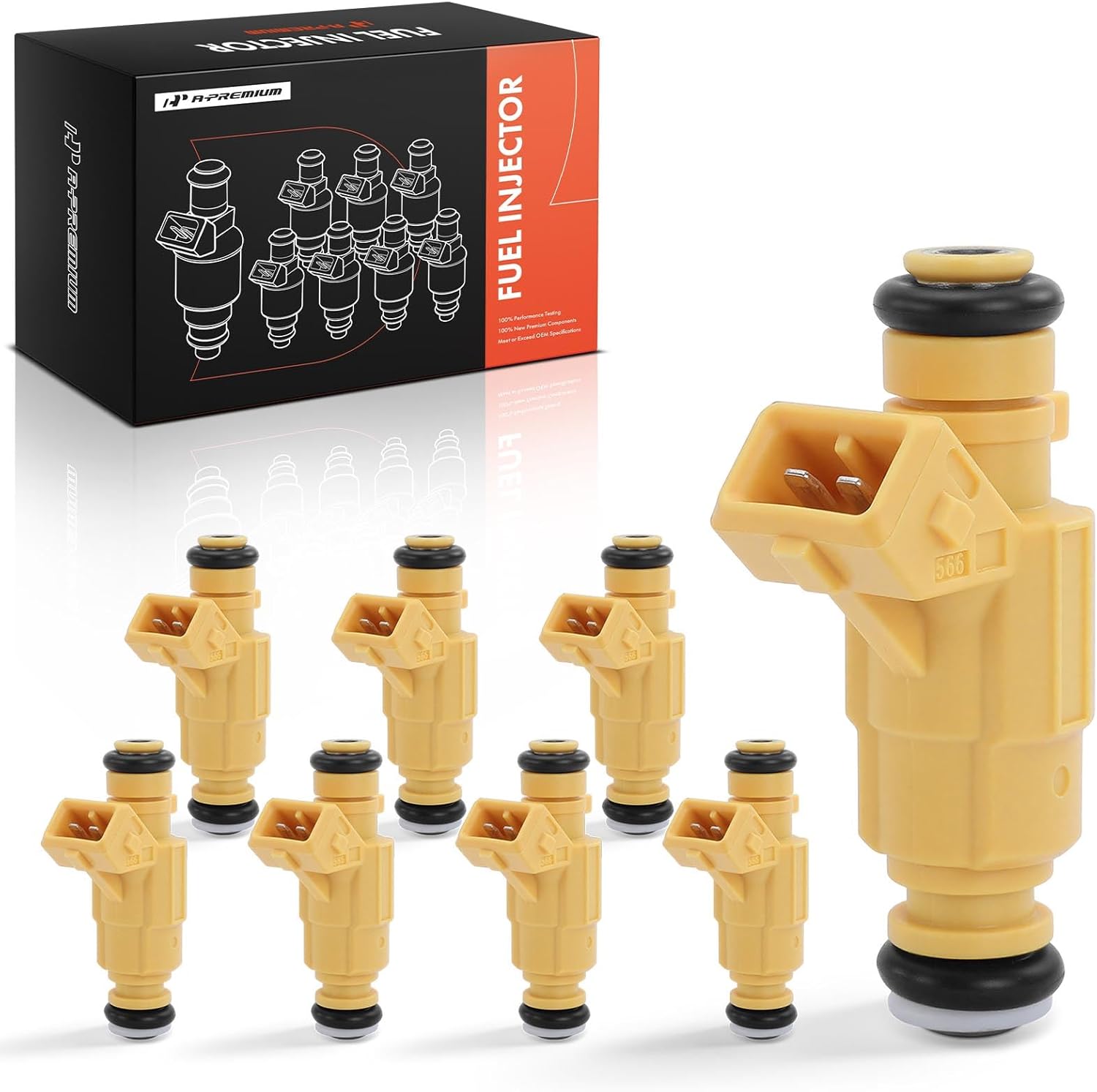 A-Premium Fuel Injectors Compatible with Porsche Cayenne 2003 2004 2005 2006, 4.5L, Replace# 0280156102 8-PC Set