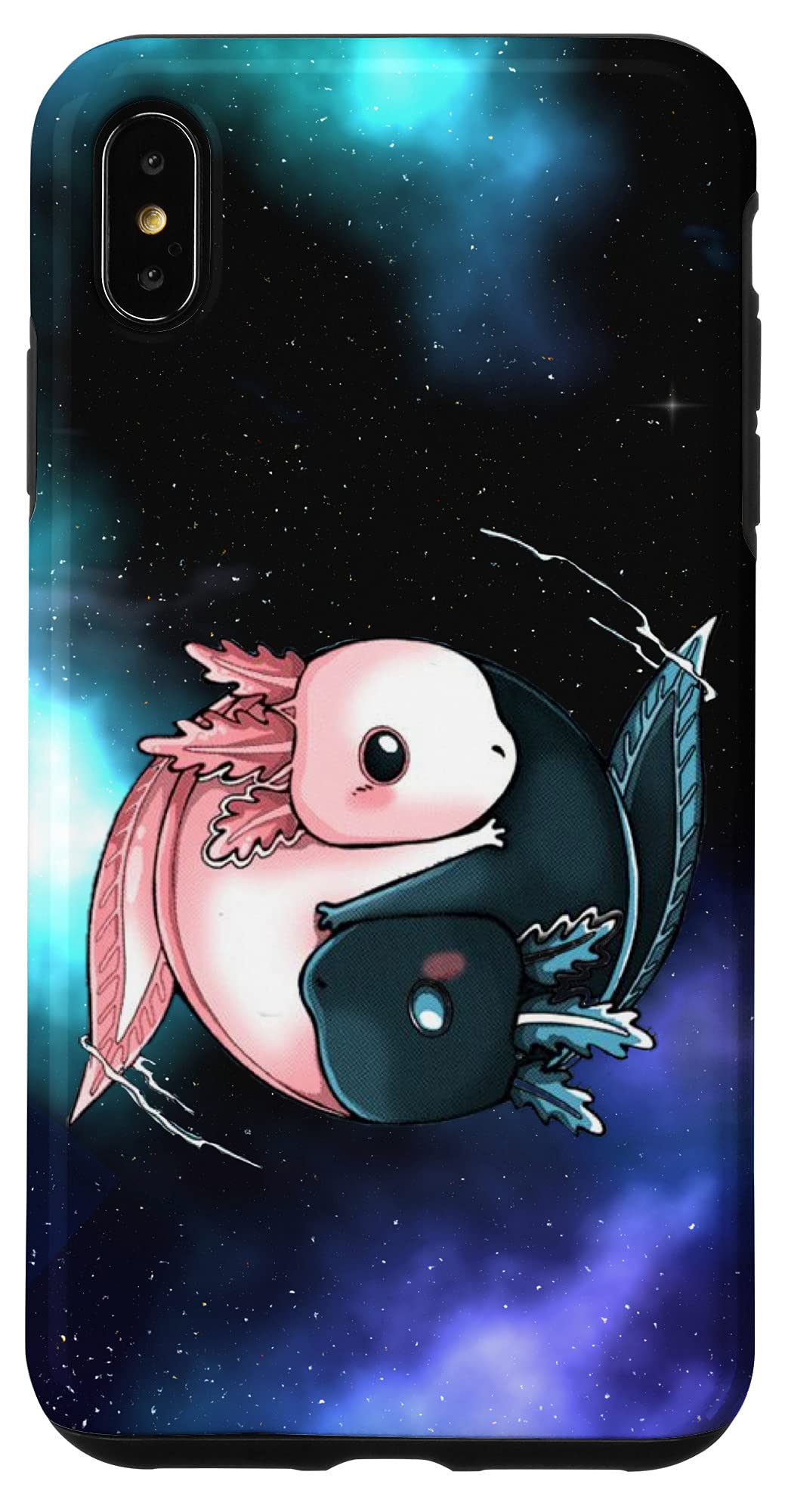 Amazon.com: iPhone XS Max Kawaii Axolotl Yin Yang Space Cute Pastel Goth  Galaxy Case : Cell Phones & Accessories