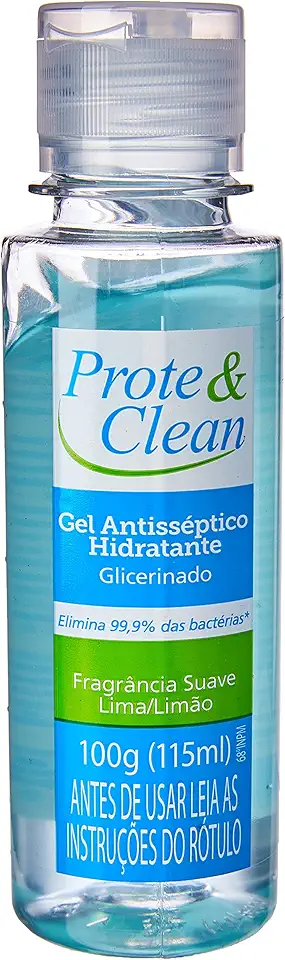 Álcool 70 - Gel Antisséptico Hidratante Limão, Prote Clean, 100 G