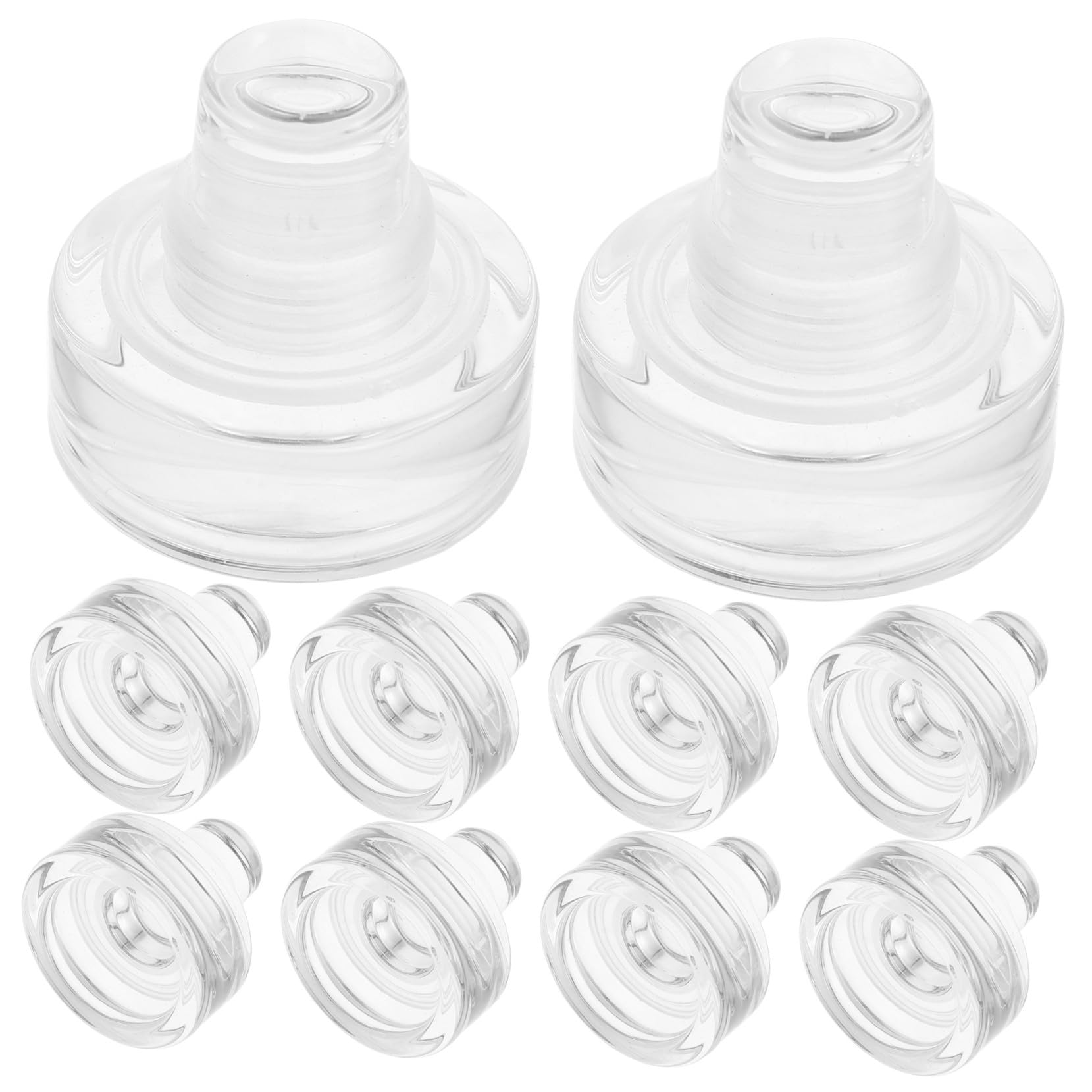 OUNONA Tappi per Bottiglie di Vino in Vetro T-Shape 10Pezzi Tappo Ermetico Riutilizzabile Antiperdite Mantiene la Freschezza