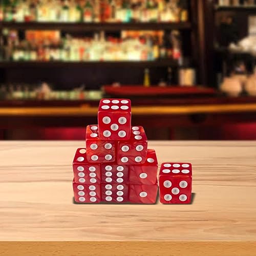 Miniatura 6 de 10 dados de 6 caras para juegos de fiesta, suministros de fiesta, dados de 0.630 in, juguetes de entretenimiento, dados D6 para bar, KTV, juegos de