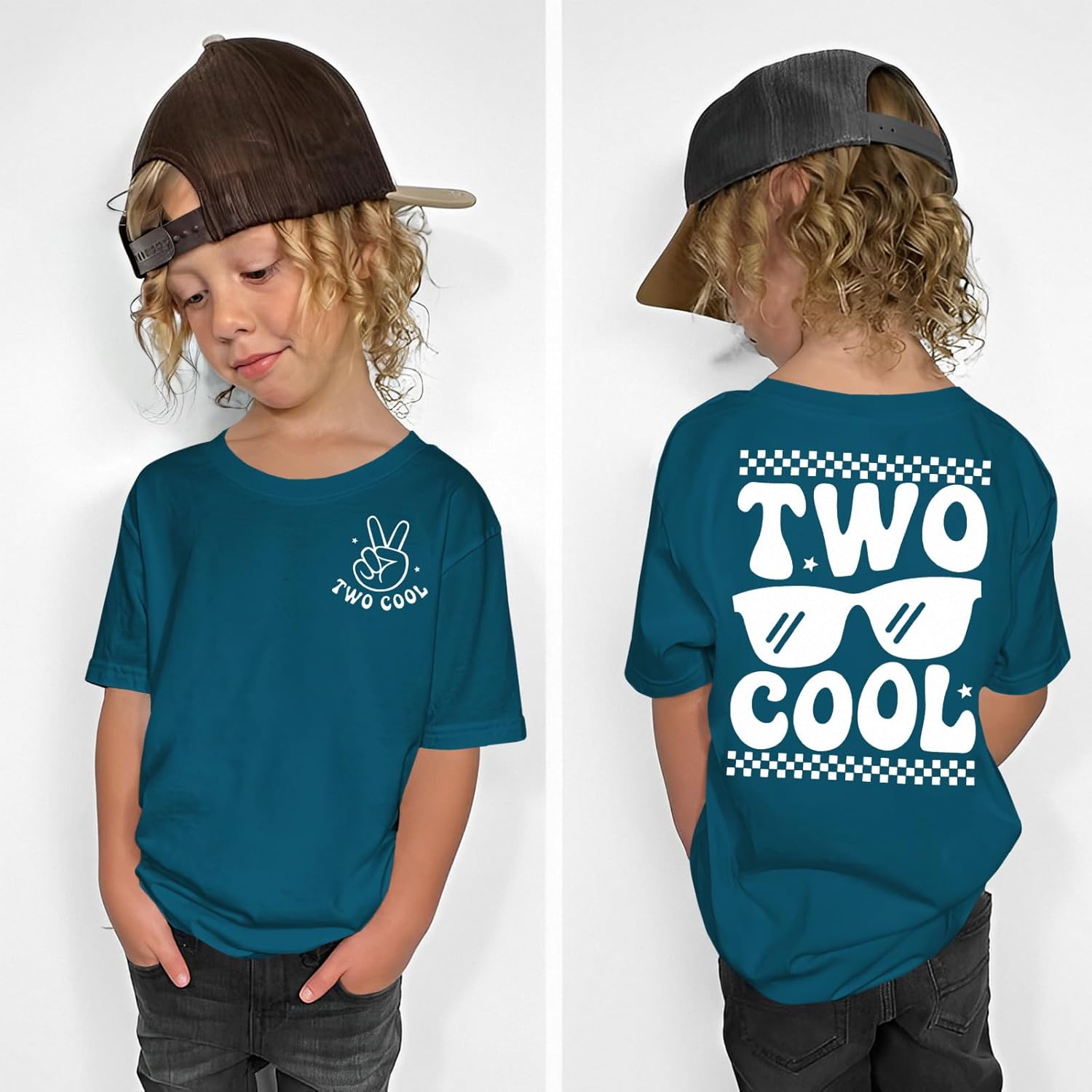 Two Cool Birthday Shirt 2nd Birthday Boy Tshirt 2 Year Old Toddler Boys Second Bday Party Short Sleeve Outfits Tops - Image 4