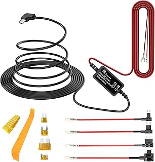 USB C Dash Cam Hardwire Kit,USB C hardwire kit for Dash Camera,Bangjia 12V-24V to 5V/2A Car Dash Camera Charger Power Cord for Type C USB Dash Cam （11.5ft