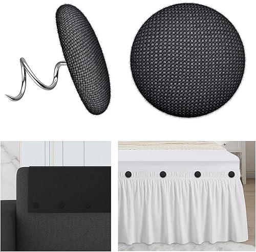 Vista 29 de 24 tachuelas de tapicería, alfileres de techo cubiertos de tela, botones giratorios para sofá, soportes de sillón, fundas para reposabrazos, faldas