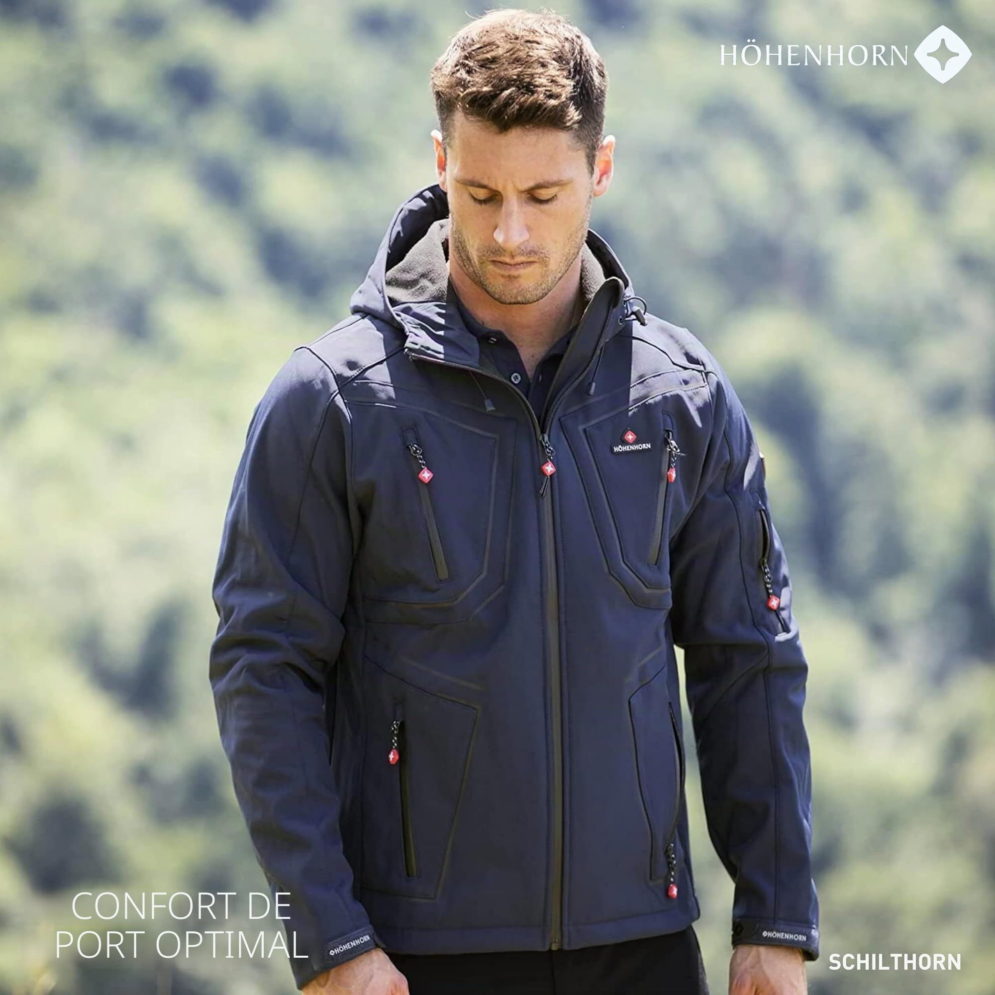 Höhenhorn Niesen Veste Softshell pour Homme Outdoor Function résistant à l'eau