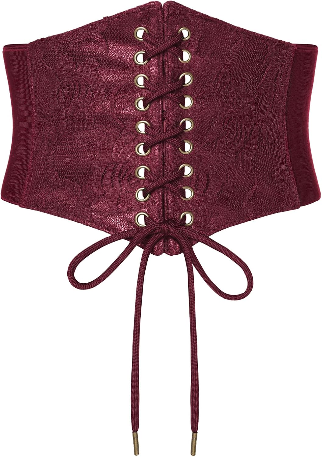 SCARLET DARKNESS Corset Belts for Women Lace-up Tied Waspie Waist Belt Renaissance Corset