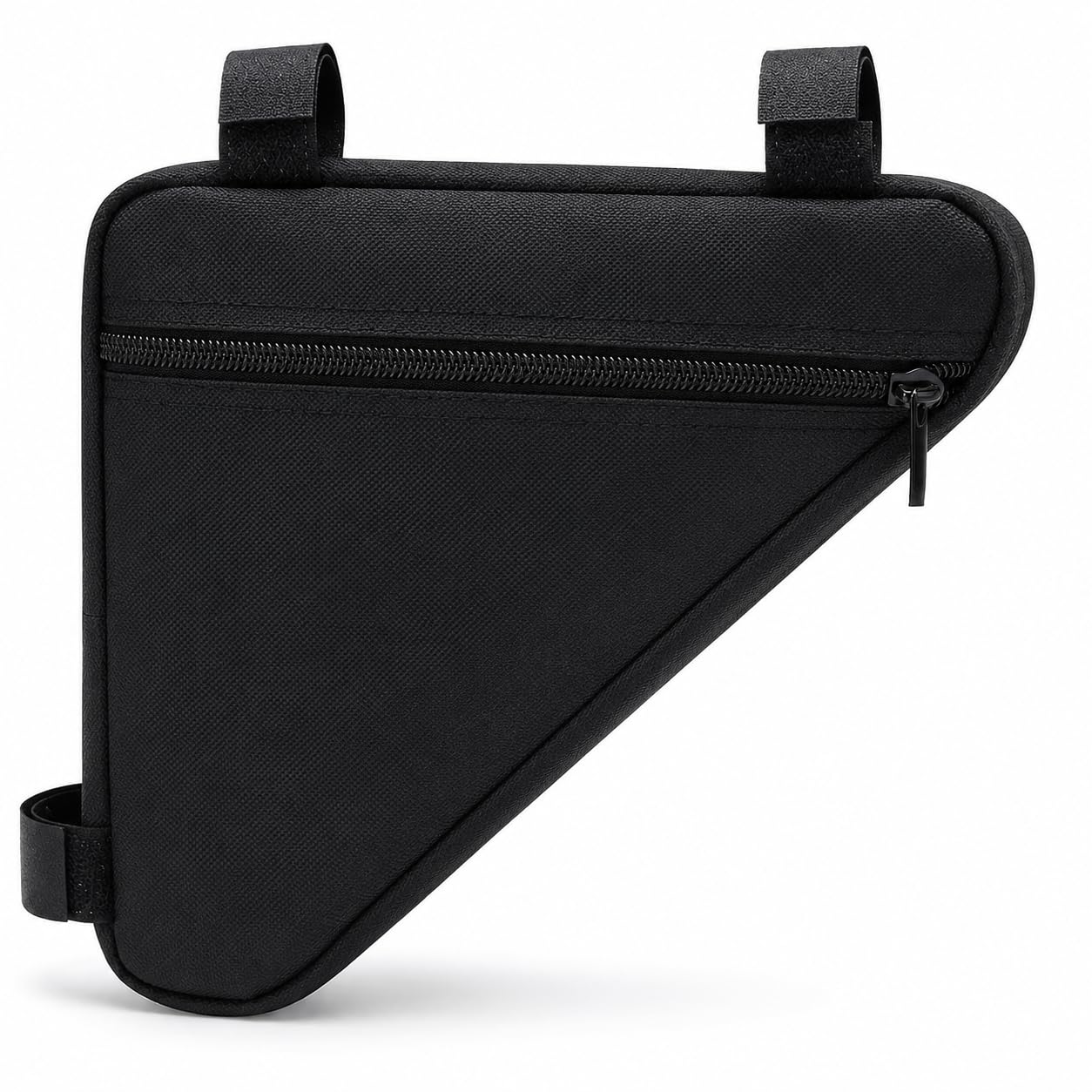 Trevixor Black Bike Bag, Triangle Bike Frame Bag with Zipped Pocket and Hook-and-Loop Straps, 20 x 20 x 28 cm Bicycle Bag for Cycling, Commuting and Travel