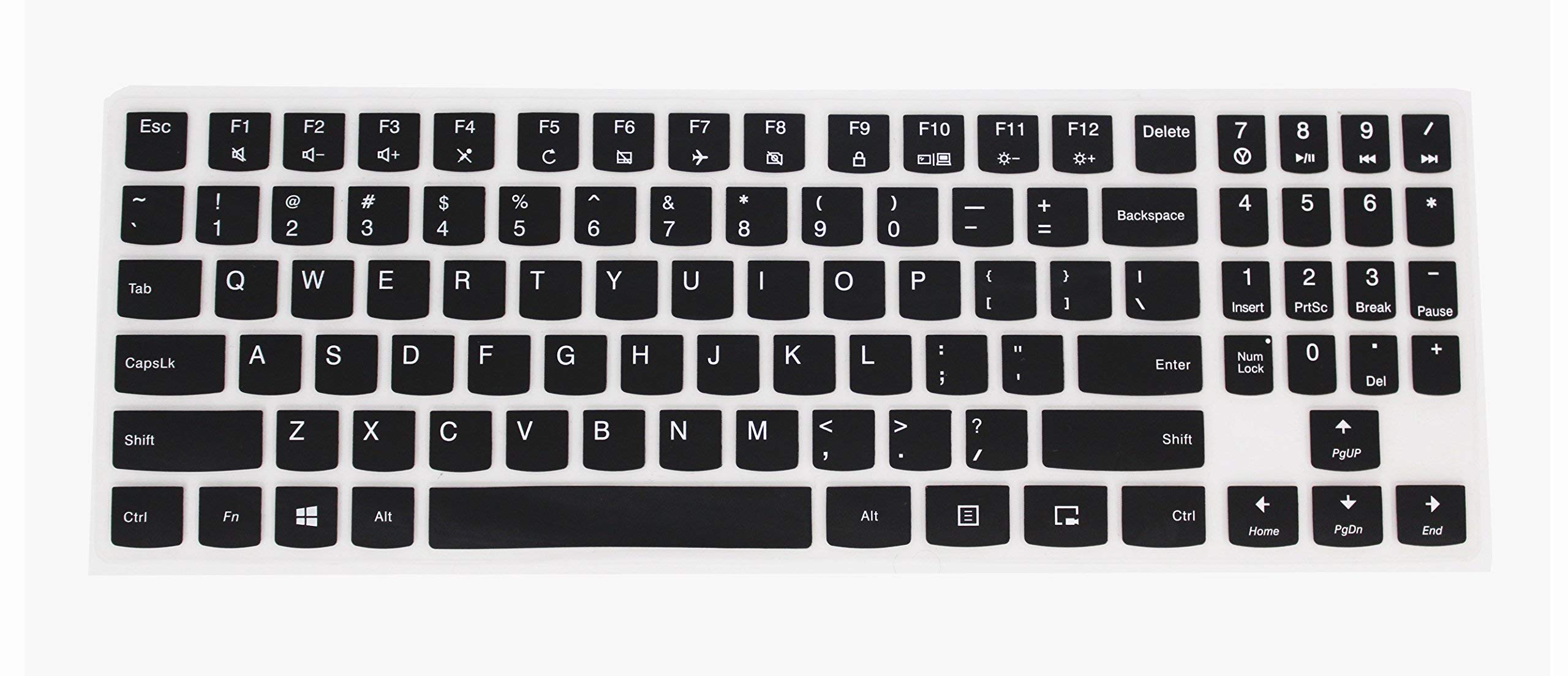 Saco Keyboard Protector Silicone Skin Cover for Lenovo Legion Y540 Laptop - Black (B08THY7L93) Amazon Price History, Amazon Price Tracker