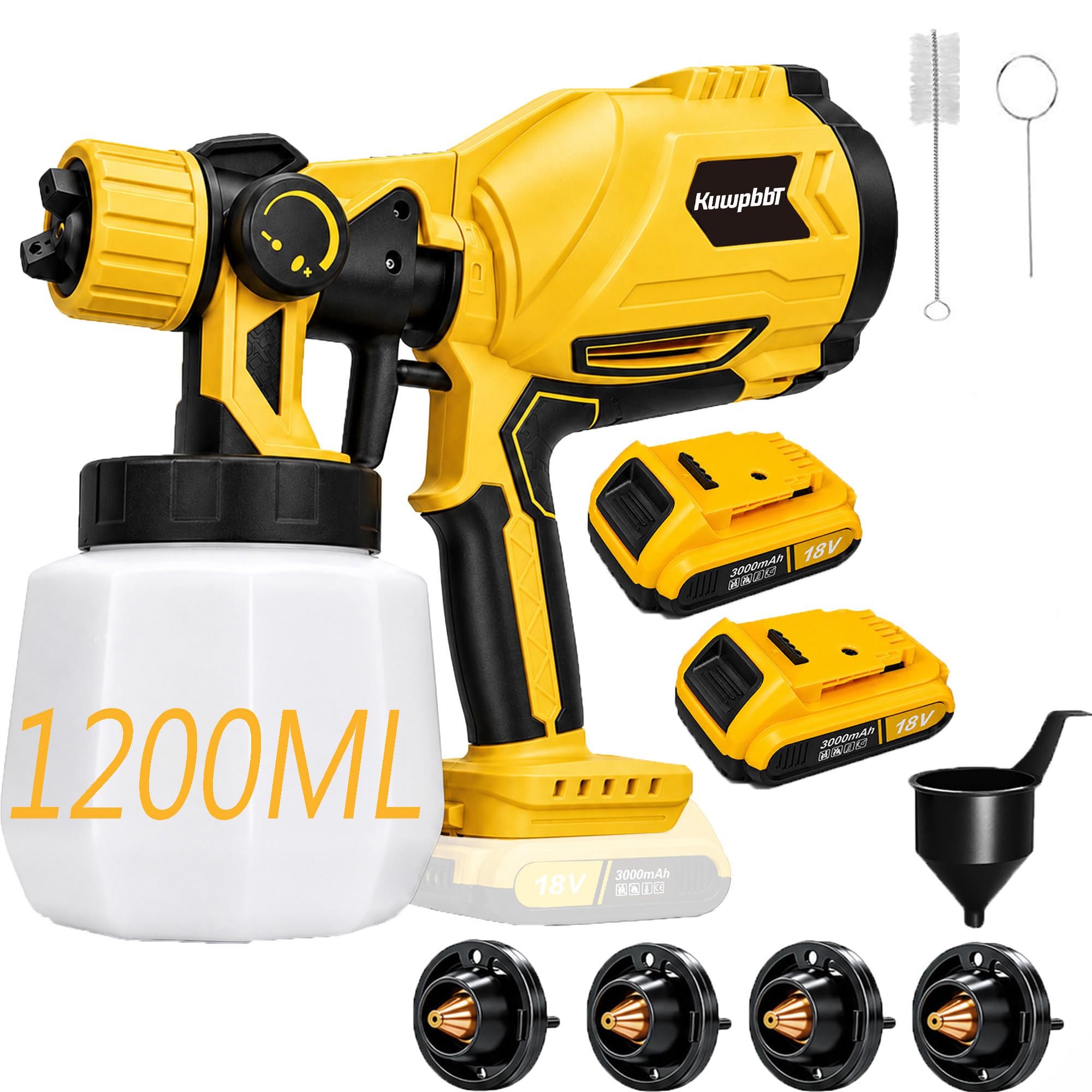 Cordless Paint Sprayer Compatible with Dewalt, Fence Paint Sprayer