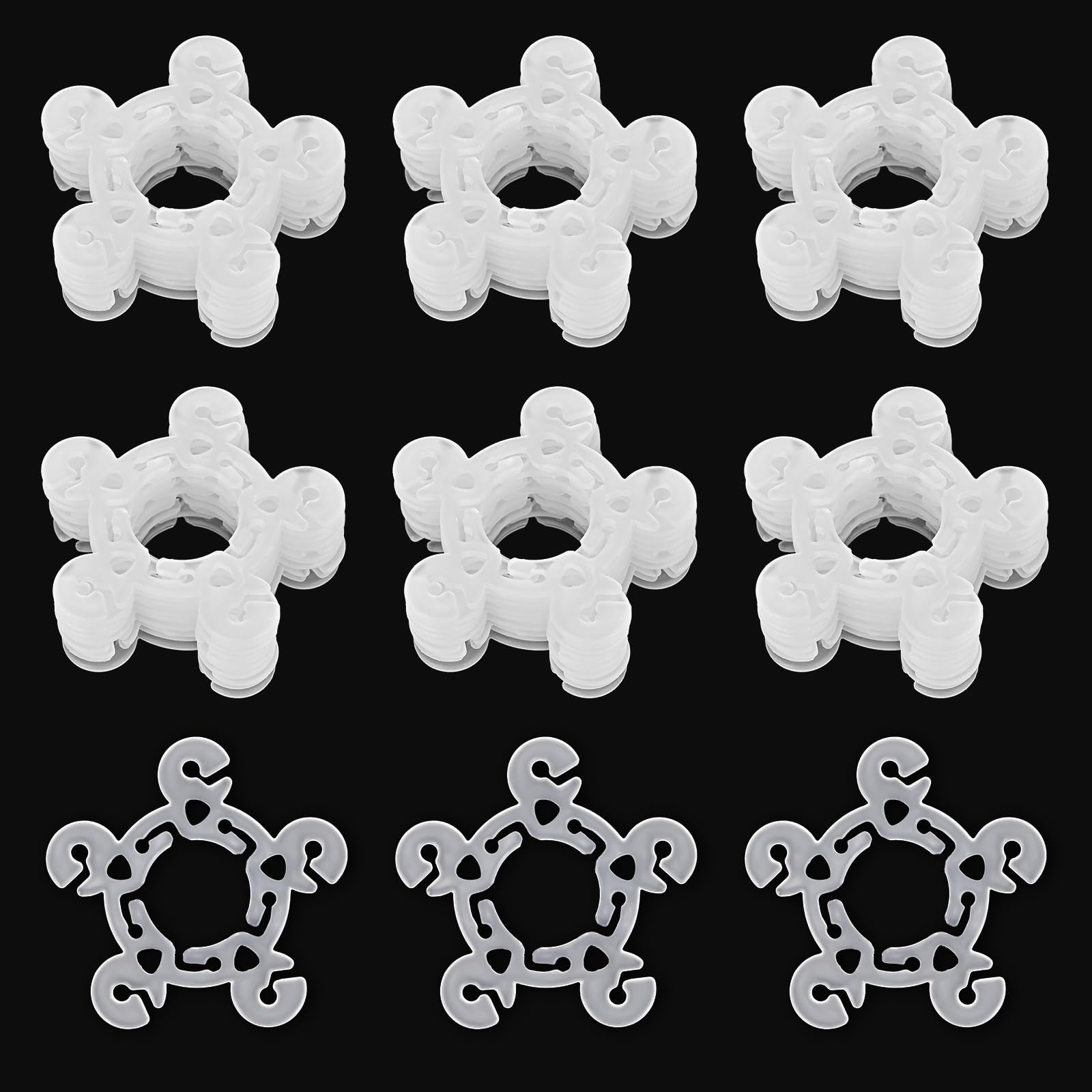 60 PCS Balloon Clips for Balloon Arch Kit, Column Stand - Reusable Plastic Clips for Party Wedding Baby Shower Decorations