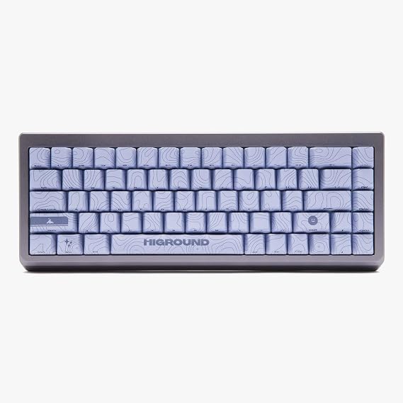 Higround Summit 2.0 Slate 65% Mechanical USB Wired Gaming Keyboard Dreamland Linear Switch Programmable RGB Hot Swappable Deep Sock Creamy Sound PC Keyboard