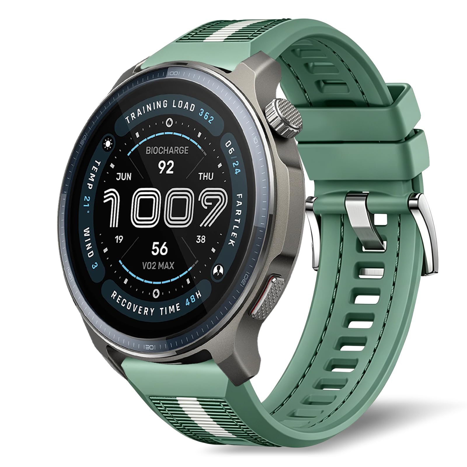 22mm Correa para Amazfit Balance 3/2/1/Ultra/Cheetah 2 Ultra/Bip Max/6/5/Active Max, Silicona Complejo Nylon Trenzada Pulsera de Repuesto Band para Amazfit T-Rex 3 Pro 48mm/GTR 4/3 Pro