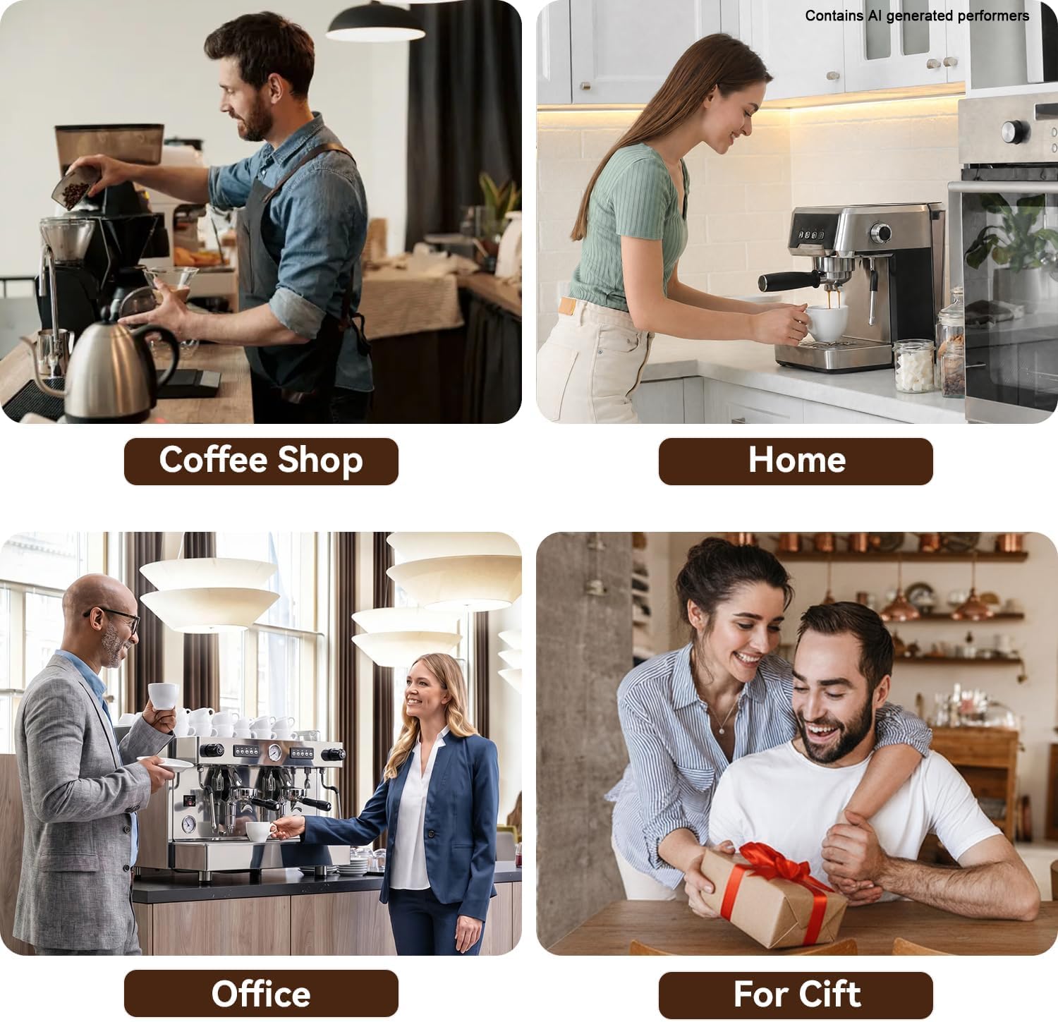 Zestaw Akcesoriów do Espresso 54 mm, Tamper i Dystrybutor Kawy 2 w 1, Narzędzie WDT, Lejek Dozujący i Puck Screen, Kompatybilny z Ekspresami Sage 54 mm i Kolbami, Akcesoria Baristy | Lejek dozujący, ekran krążkowy, akcesoria do ekspresów do espresso pasuj