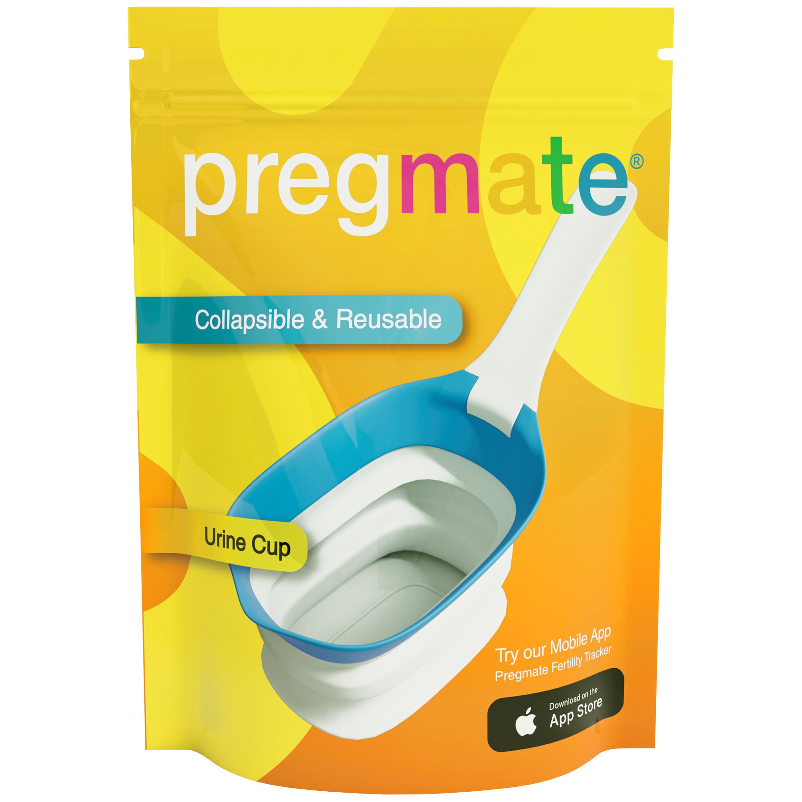 Pregmate Collapsible Urine Collection Cup for Ovulation and Pregnancy Tests