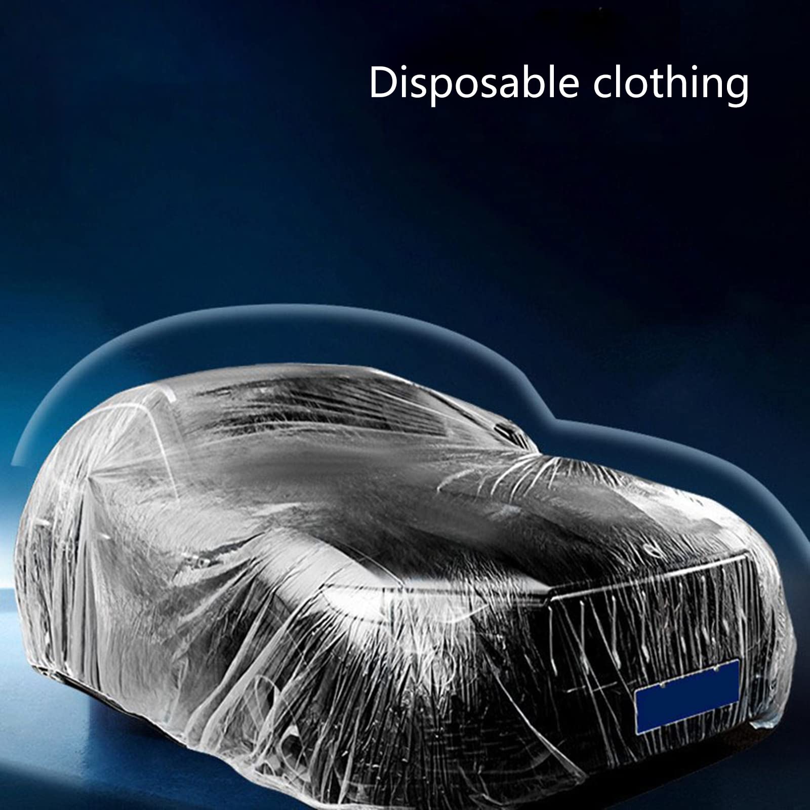 2 Copriauto Trasparenti USA E GETTA In Plastica PE – Impermeabili E Antigraffio – Taglia Unica Per SUV (fino A 24m?) - 4