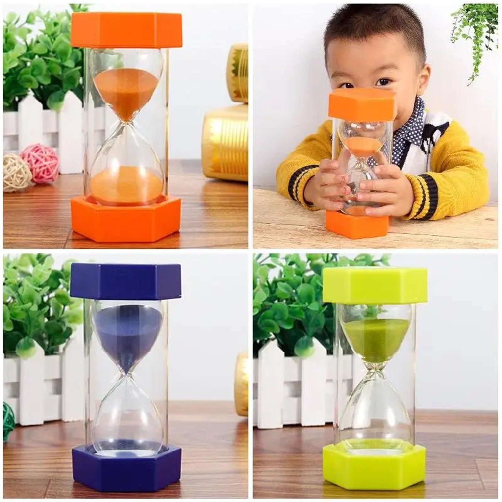 Kindertandenborstel, zandlopertimer, 2 minuten douche-timer, mini-glazen zandklok, zuignap timer, koken draaibare zandtimer, kinderen mini zandloper voor het poetsen van kindertanden (geel Kindertandenborstel, zandlopertimer, 2 minuten douche-timer, mini-glazen zandklok, zuignap timer, koken draaibare zandtimer, kinderen mini zandloper voor het poetsen van kindertanden (geel