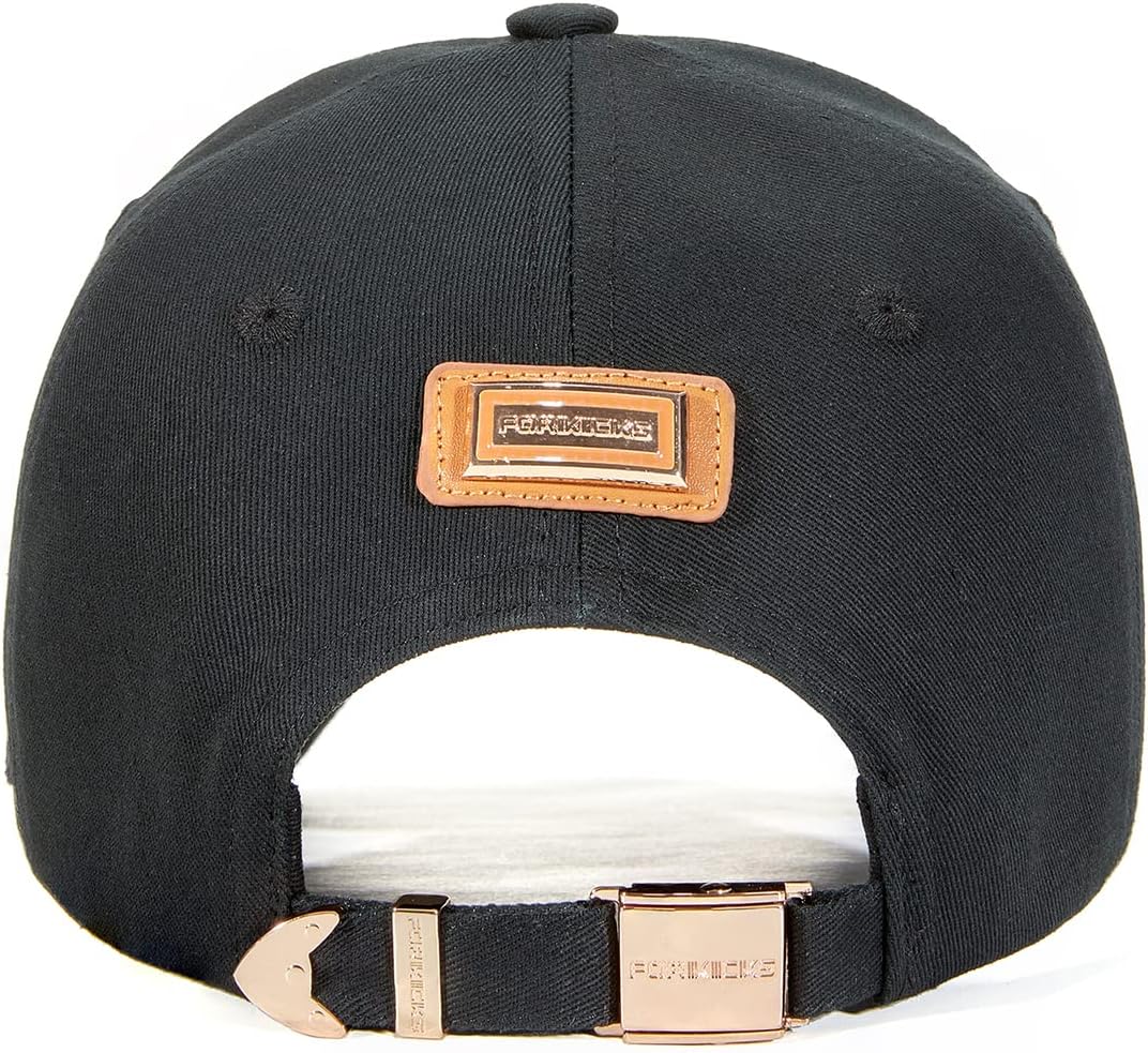 Trendy Unisex Graffiti Baseball Cap, Adjustable Cotton Baseball Cap for Men & Women, Athletic Streetwear Hat (US, Alpha, One Size, FK21-BLACK Gold) - Image 7