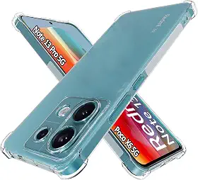 USTIYA Capa para Poco X6 5G / Redmi Note 13 Pro 5G (não para 4G) Capa protetora transparente TPU quatro cantos transparente macia