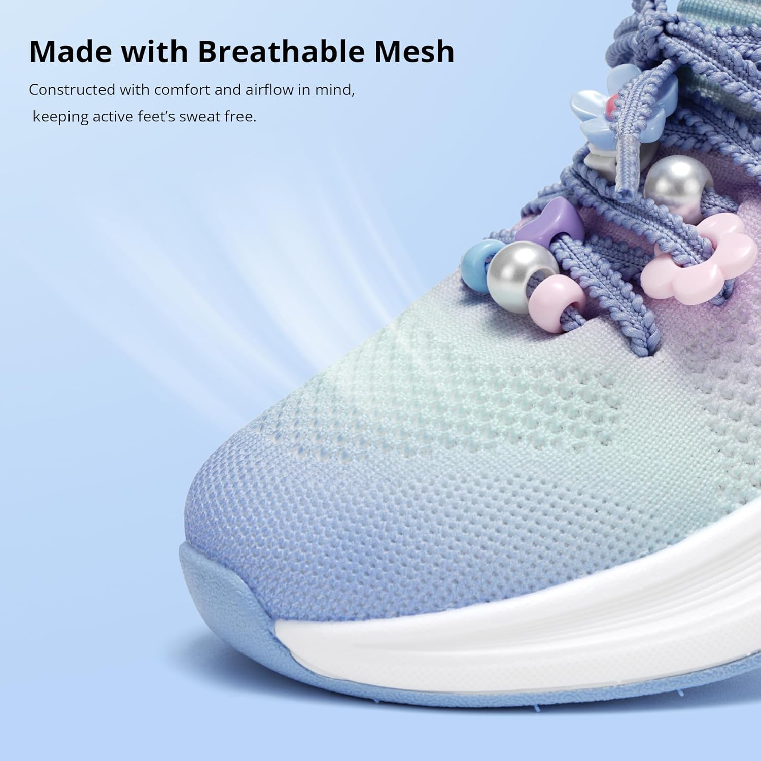 Stelle Girls Sneakers Kids Tennis Running Walking Shoes Slip-On Athletic Non Slip Lightweight Breathable Sport Shoes for Little/Big Kid