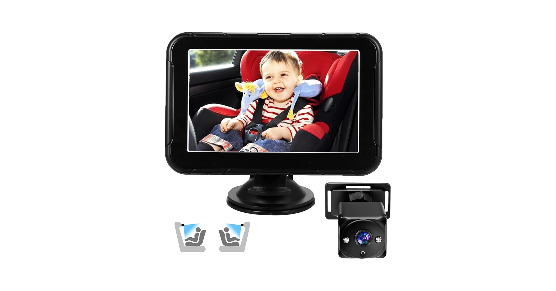 Amazon.co.jp: Tigwiss 1080P車用 ベビモニター 見守りモニター