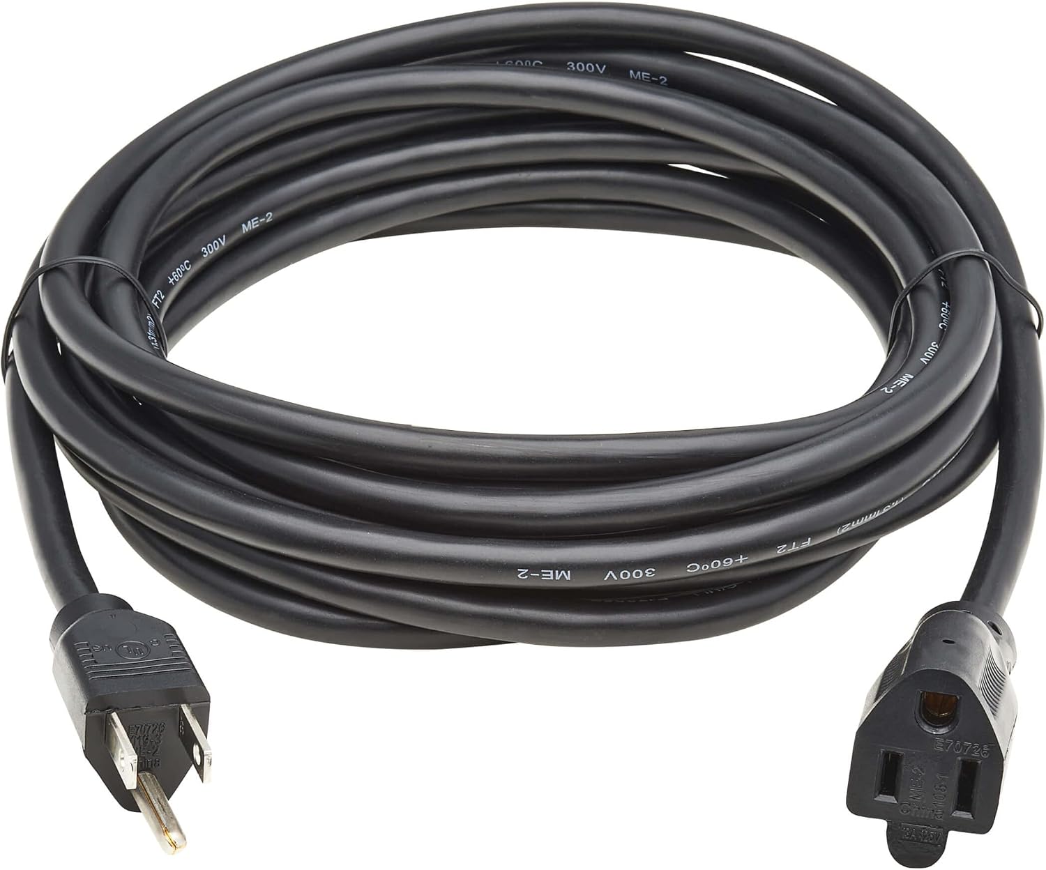 Tripp Lite Standard Power Extension Cord, 25 Feet / 7.6 Meters, 13 Amps 120V, 16 AWG, NEMA 5-15P to 5-15R Plugs, UL Listed, Manufacturer's Warranty (P022-025-13A)