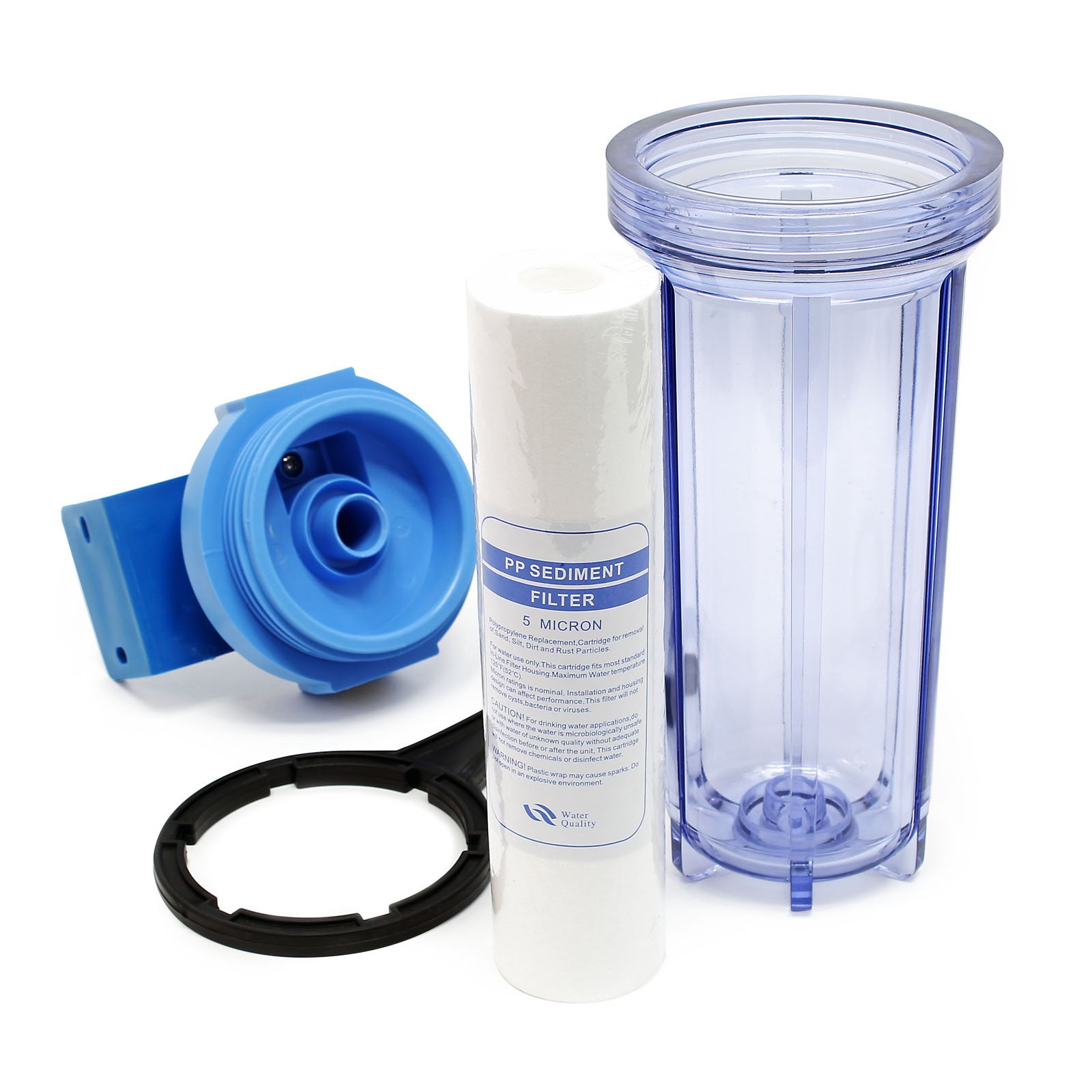 Naturewater Filtro dell'acqua NW-BR10F con cartuccia filtrante per sedimenti, attacco tubo 26,16 mm