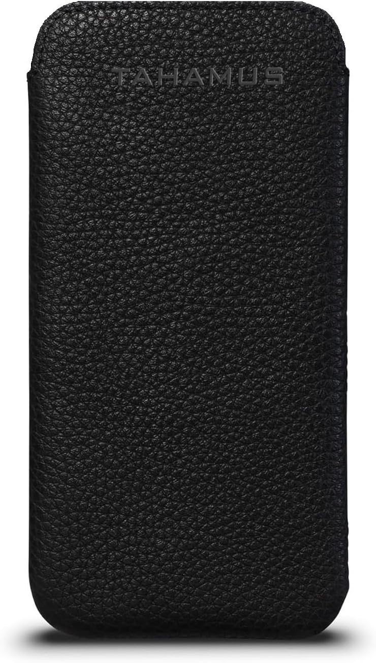 UltraSlim Classic Slim Fit Soft Leather Sleeve Case, Compatible with iPhone 16, iPhone 16e, iPhone 17e 6.1 inches (Black, 16)