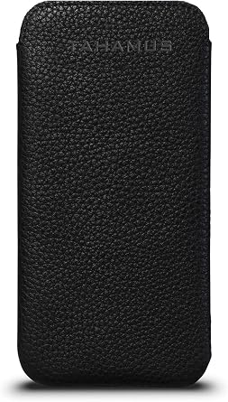 UltraSlim Classic Slim Fit Soft Leather Sleeve Case, Compatible with iPhone 16 Plus, Black, 16 Plus