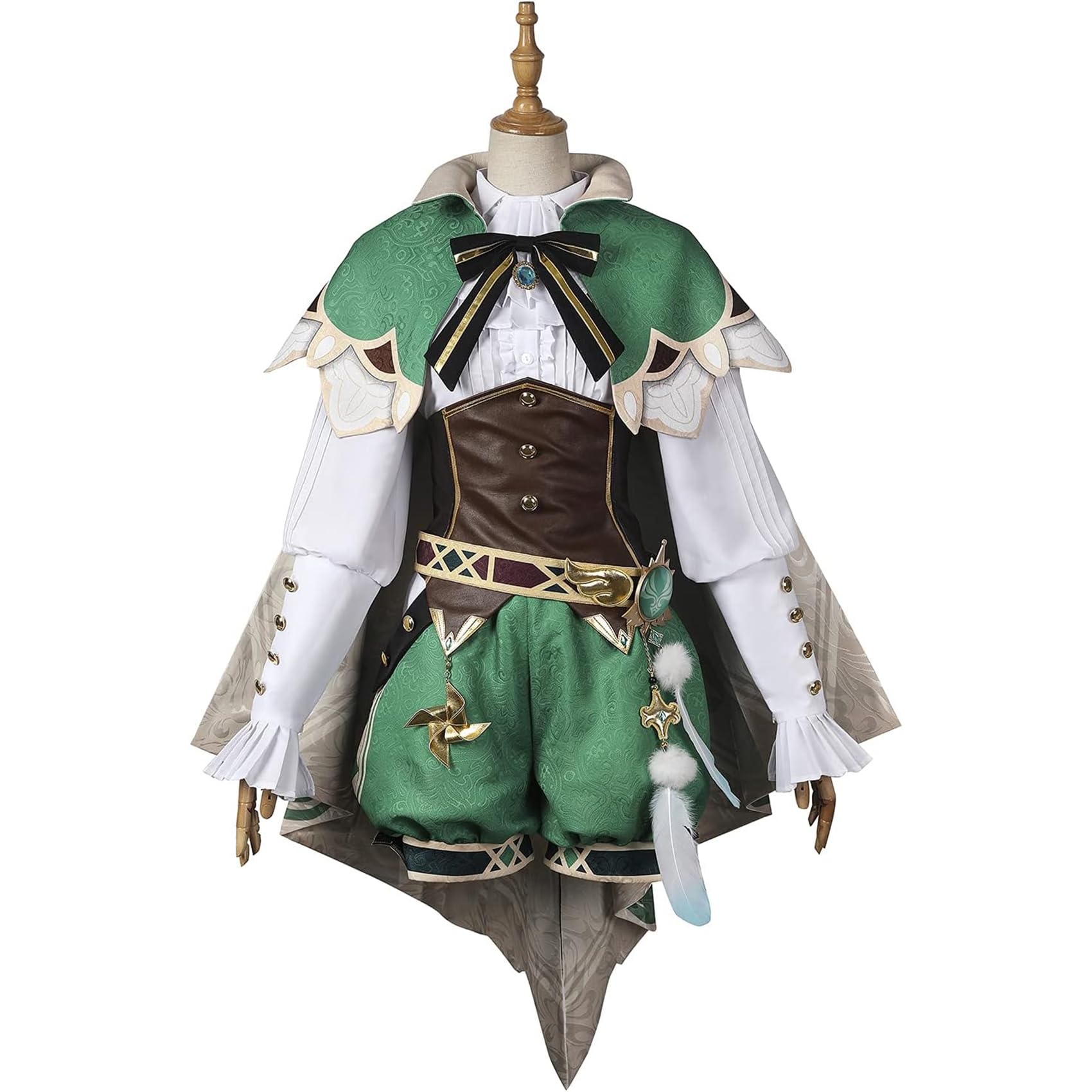 DJFOG Genshin Impact Venti Cosplay Costume Venti Cosplay Outfits Genshin Impact Cosplay Adult Cosplay Costume for Halloween