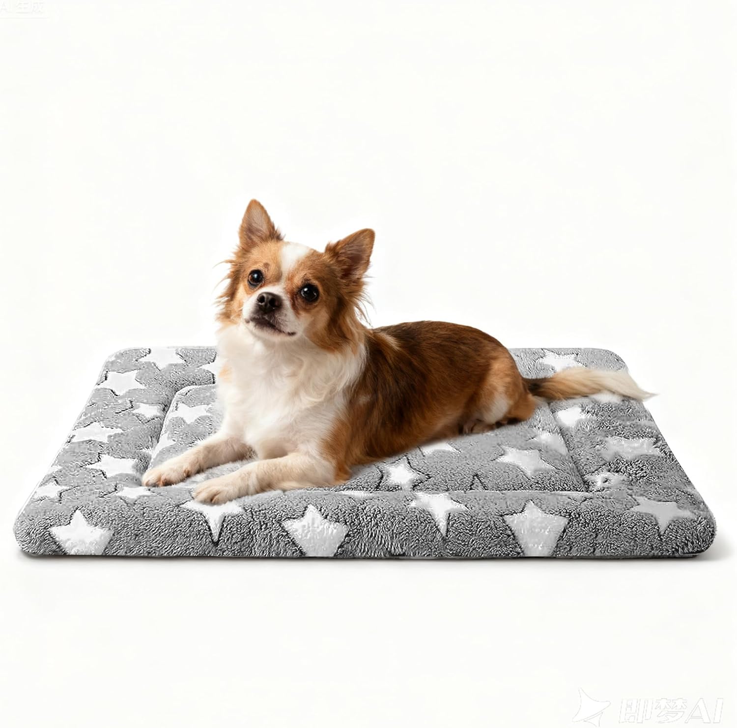 pobopobo Dog Bed Mat, Reversible Crate Pads for Small/Medium/Large Dogs & Cats Sleeping, Portable & Soft, Dog Beds Crate Pad M(30″*20″*1.5″)