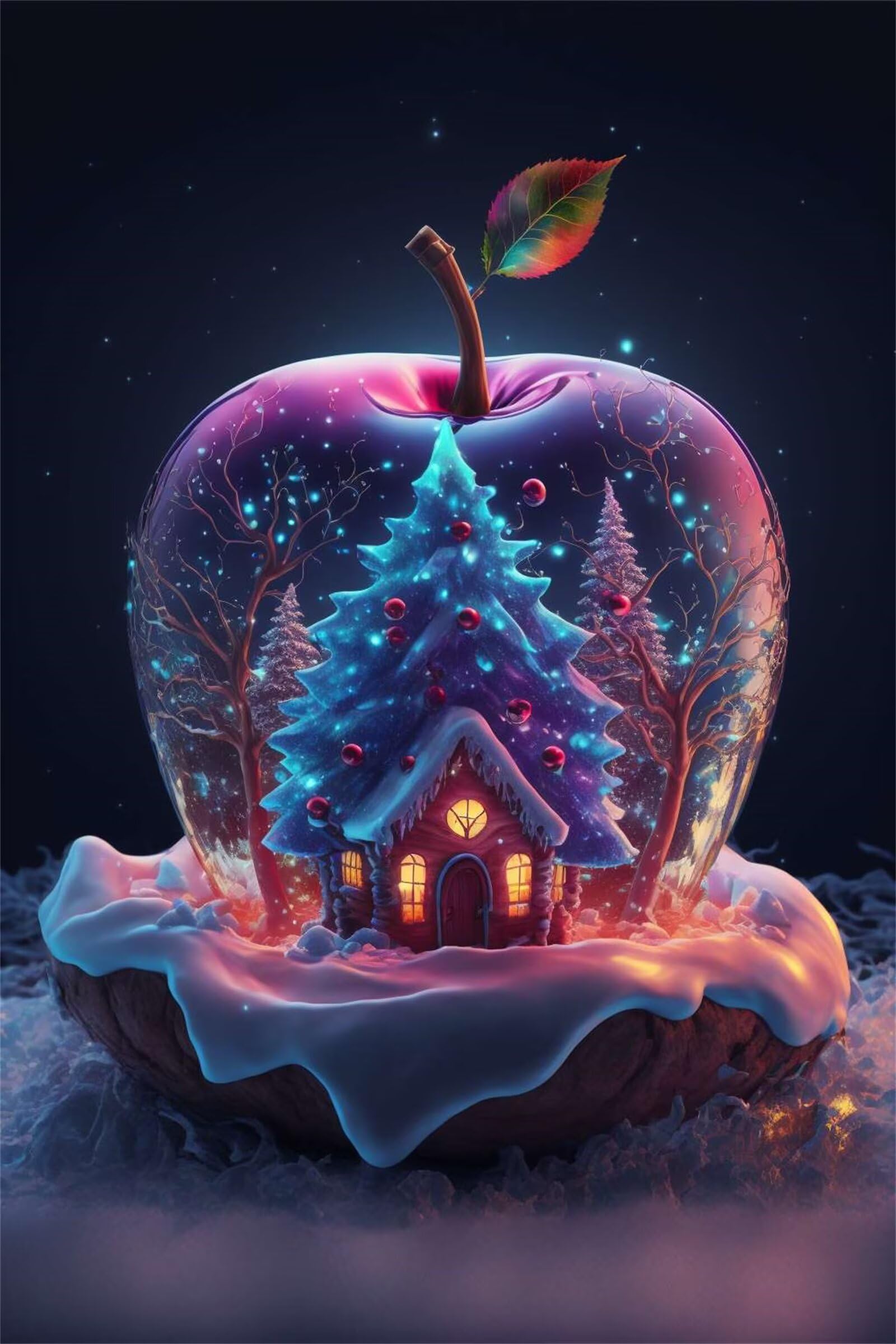 Puzzle dla dorosłych, 1000 elementów, Fruit House Artwork Puzzle 75 x 50 cm, kolorowe puzzle "zrób to sam" do dekoracji domu, rodzinne puzzle dla początkujących i dzieci