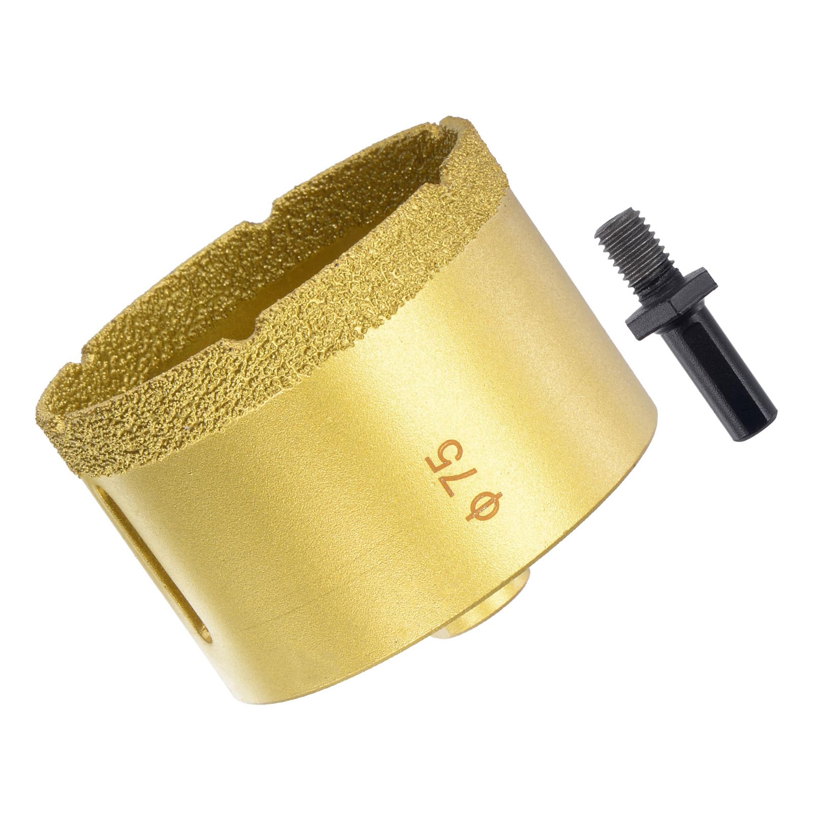 CoCud Diamond Drill Bits Set, 75mm Cutting Diameter, Brazed Diamond Core Drill Bits with M10 Arbor Adapter