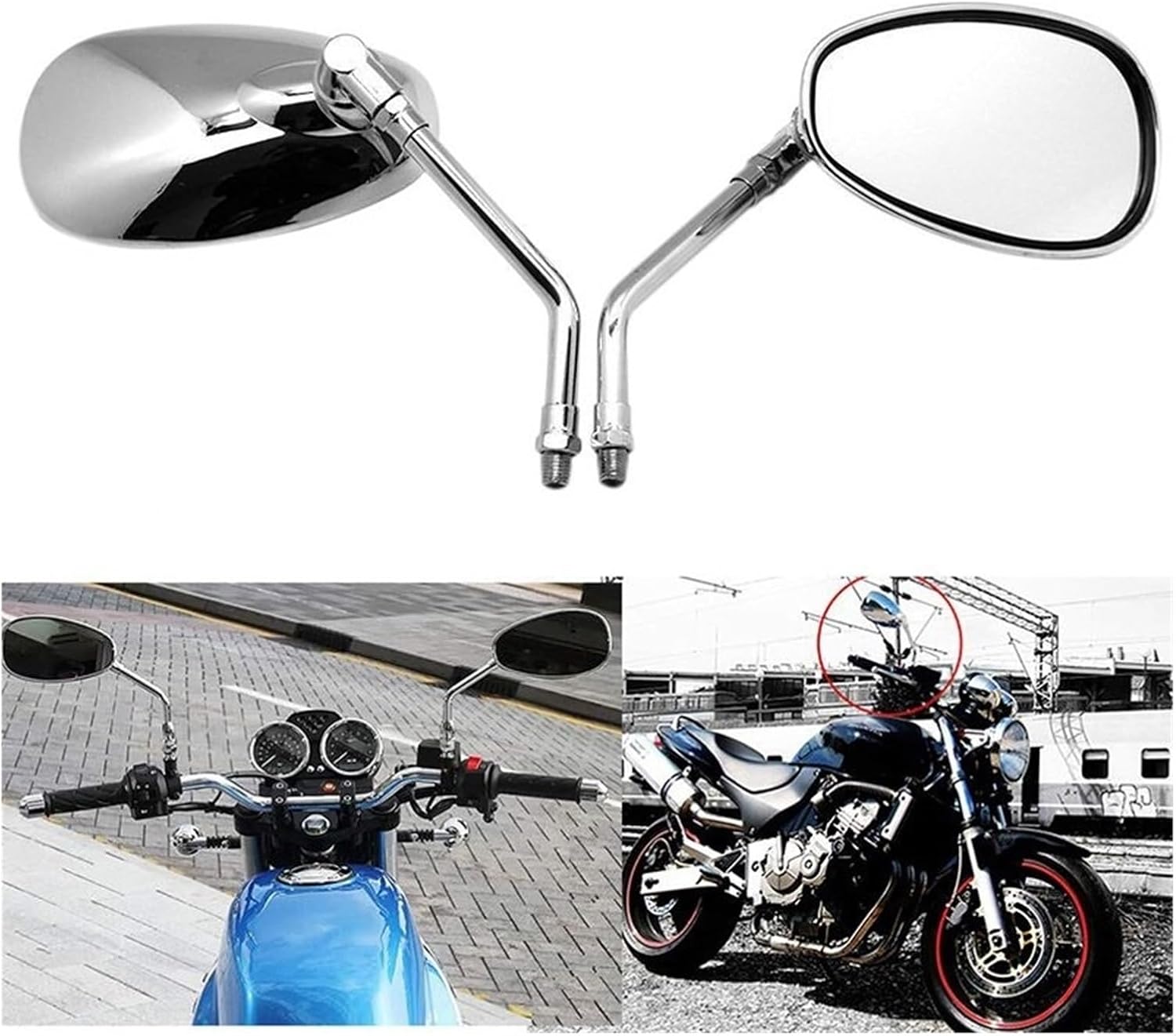 バイク用左右のバックミラー 用 エーススピリット 用 マグナ VT750 10 ミリメートルオートバイバックミラー エレクトロンビル