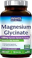 Vista 1 de Innate Vitality Magnesium Glycinate 1000mg Per Serving 140mg Elemental Magnesium Supplement - High Absorption, Non Buffered, Non-GMO & No Gluten