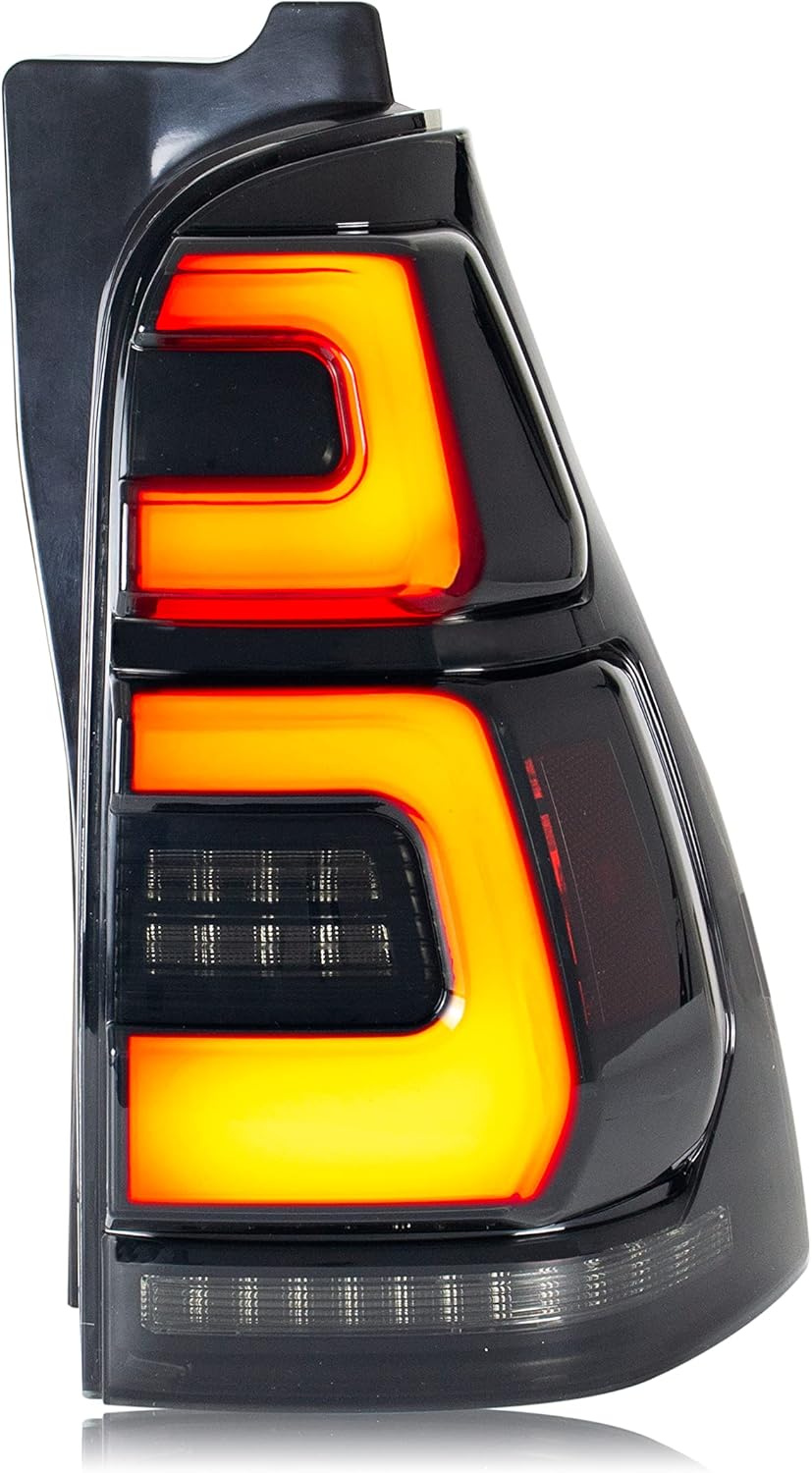inginuity time LED Tail Lights for Toyota 4Runner 4th GEN 4-Runner 2003-2009 3D Start-up Animation Sequential Turn Signal Black Off-Road Rear Lamps Accessary
