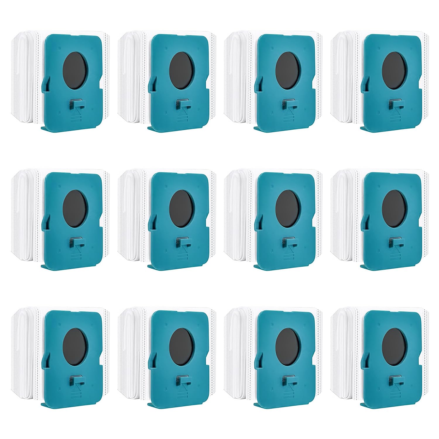 Pack of 12 Vacuum Cleaner Bags for Samsung Bespoke Jet VCA-ADB95, Dust Filter Bags for Samsung Bespoke Jet-Clean Vacuum Cleaner Bags Replacement Parts, Cordless Rod Vacuum Cleaner Accessories