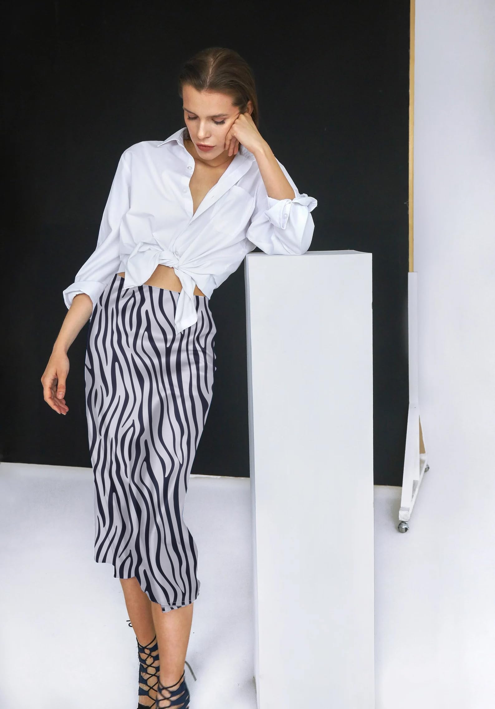 Long Skirts For Women Oplxuo Women's Ribbed Knit Maxi Skirt With