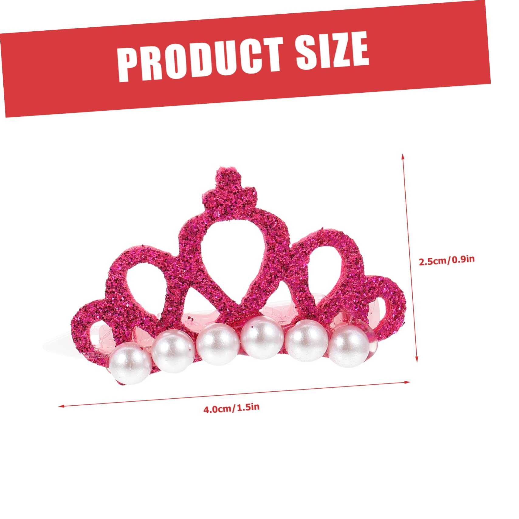 HOLIDYOYO 30Pcs Lovely Pet Hairpins Crown Shaped Dog Cat Hair Clips for Grooming for Daily Wear Special Events Adorable Accessories for Pets Includes Colors