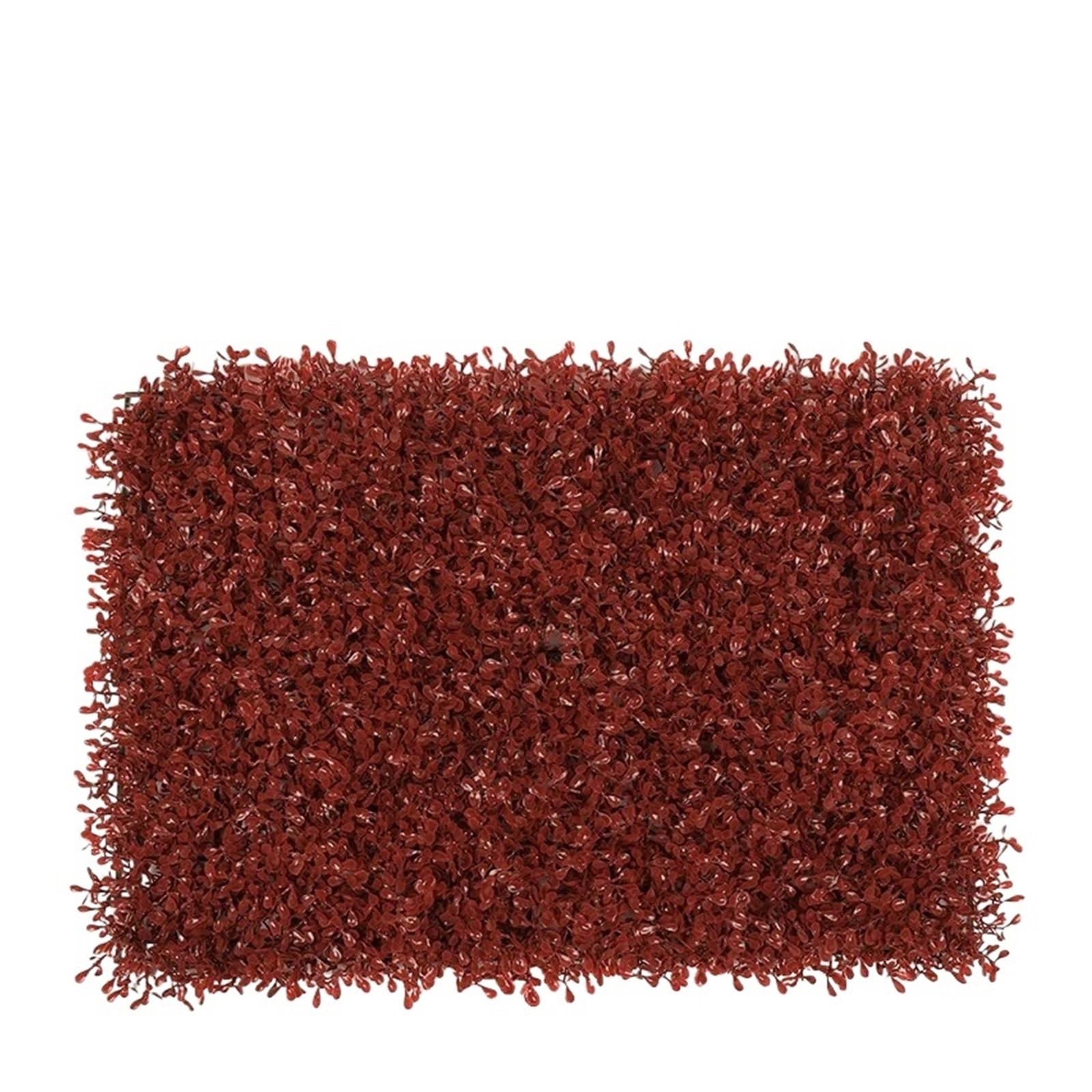 DFGRGRV Artificial Turf 1PC Lawn Decoration 40X60cm Artificial Milan Grass Carpet Turf Simulation Plastic Plants Lawn Hotel Home Wedding Background Wall(Burgundy2)