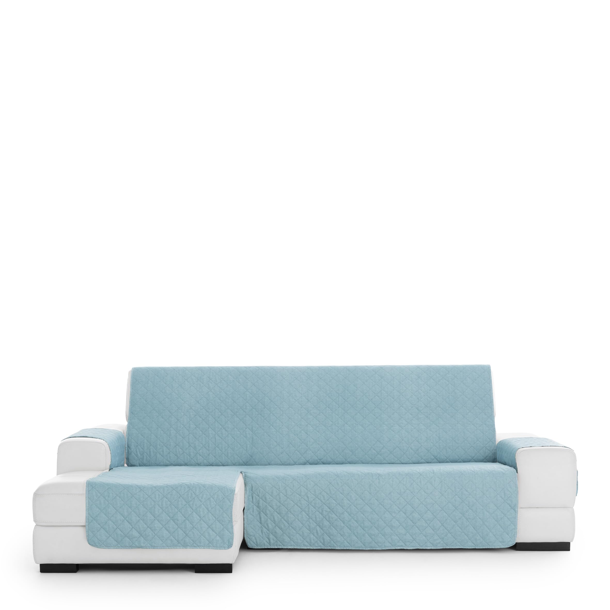 Eysa Bianco Sofa Cover Non-Slip Chaise Longue Mini Left C/04, Front View