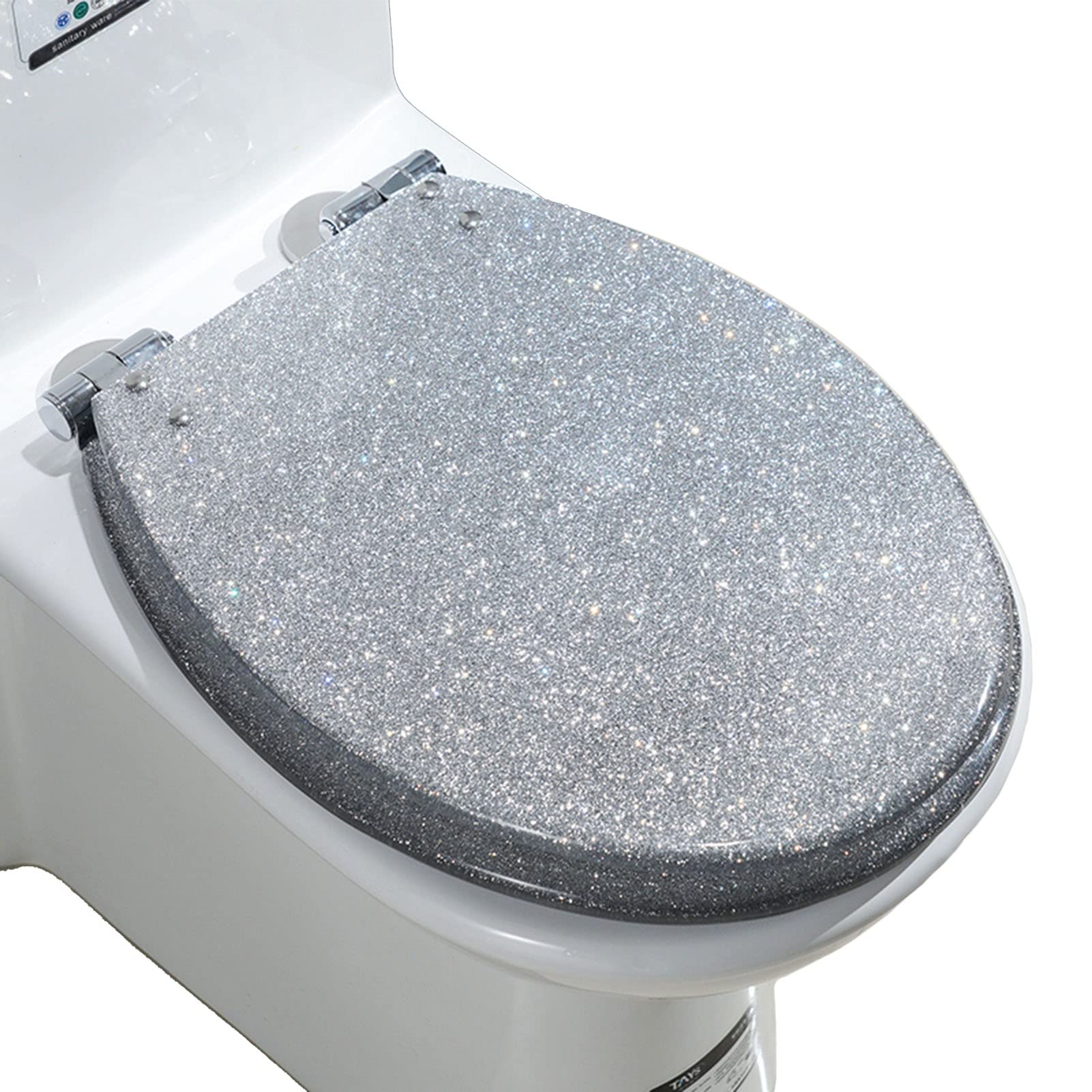 Quiet Close Hinges, in Quick Release, Easy Install Install Install, Adjustable, Lightweight, Durable, Portable, User-Friendly, Compact, Slow, Toilet, seat