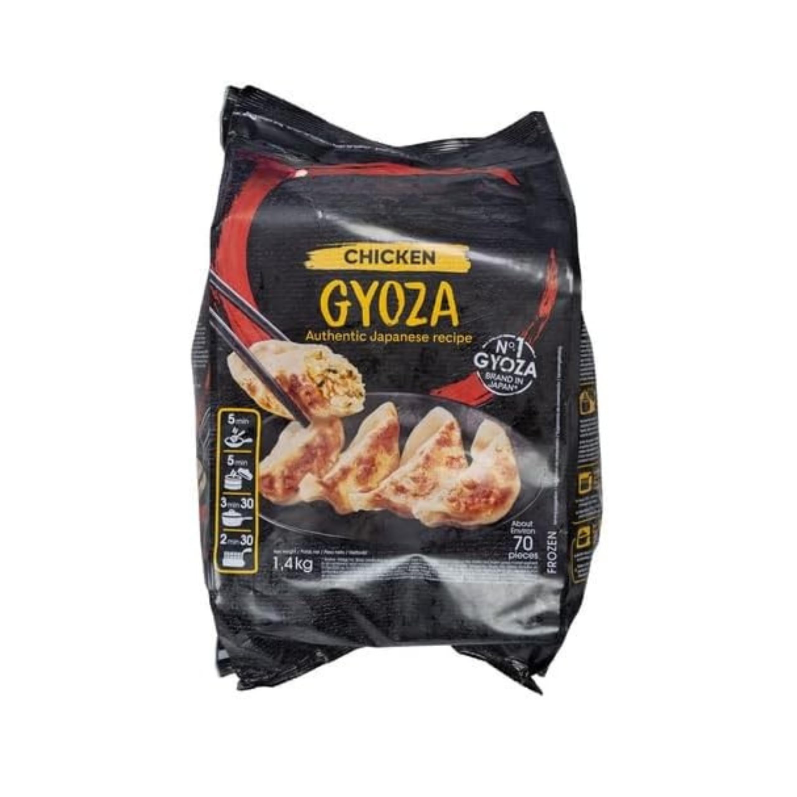 Chicken Gyoza - Empanadillas Japonesas de Pollo y Verduras, Pack Familiar 1,4 kg - (70 Unidades aprox.) - Receta Auténtica de Japón - Listas en 5 Minutos - NEXU
