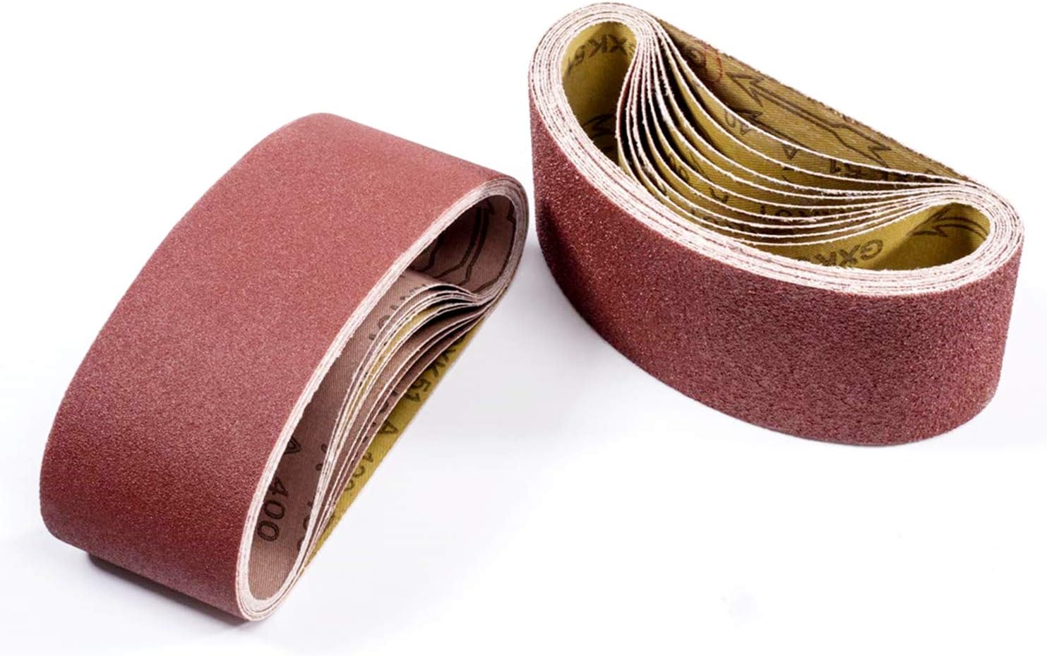18 Pack 4 x 24 Inch Sanding Belts 40 Grit Aluminum Oxide Sanding Belt,Premium Sandpaper for Portable Belt Sander (40 Grit)