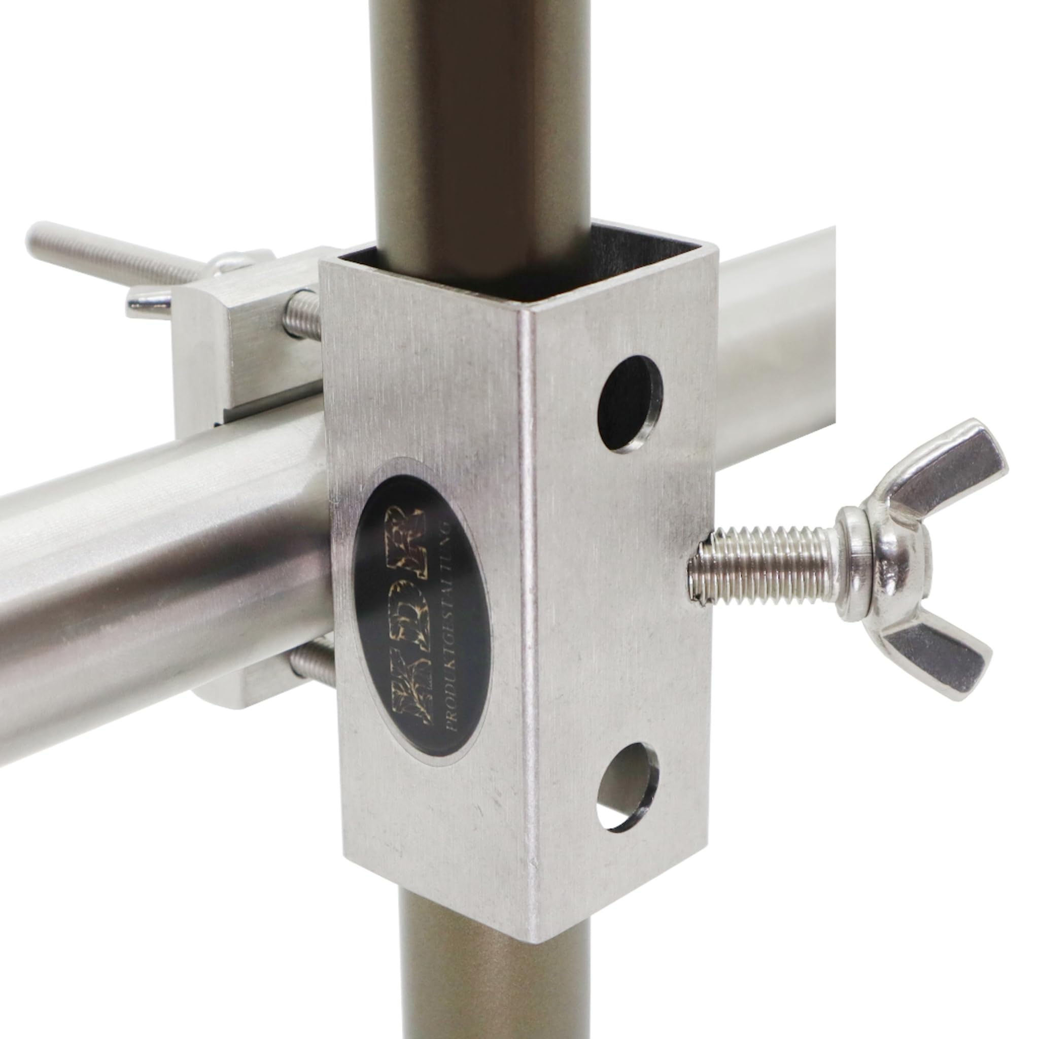 Kdr Produktgestaltung Stainlesssteel Stainless Steel Parasol Holder For Balcony Railing Round And Square Umbrella Holder Up To Parasol 180 Cm Umbrella Stand Balcony Sturdy Square Bracket Secure Attachment To Railing