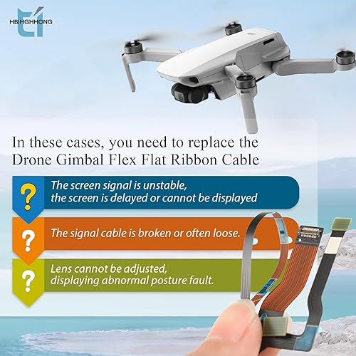 Miniatura 3 de Reemplazo de cable de cinta para DJI Mini 2 para DJI Mavic MiniMini SEMini 2 SE Gimbal Flex Flat Ribbon Cable Drone Accesorios Pieza con